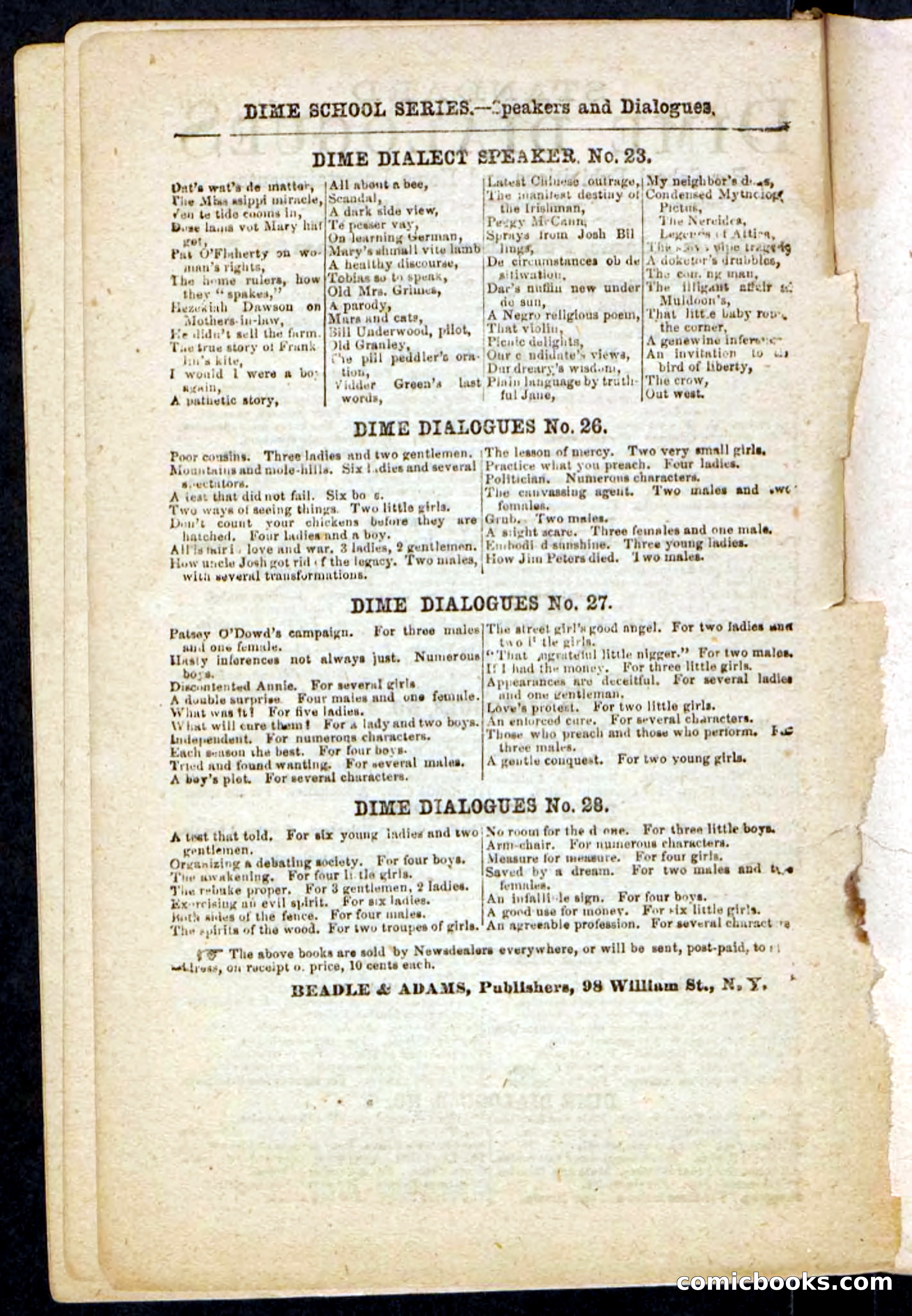 Beadle's Pocket Novels No. 198: Black John — page 98 of 100