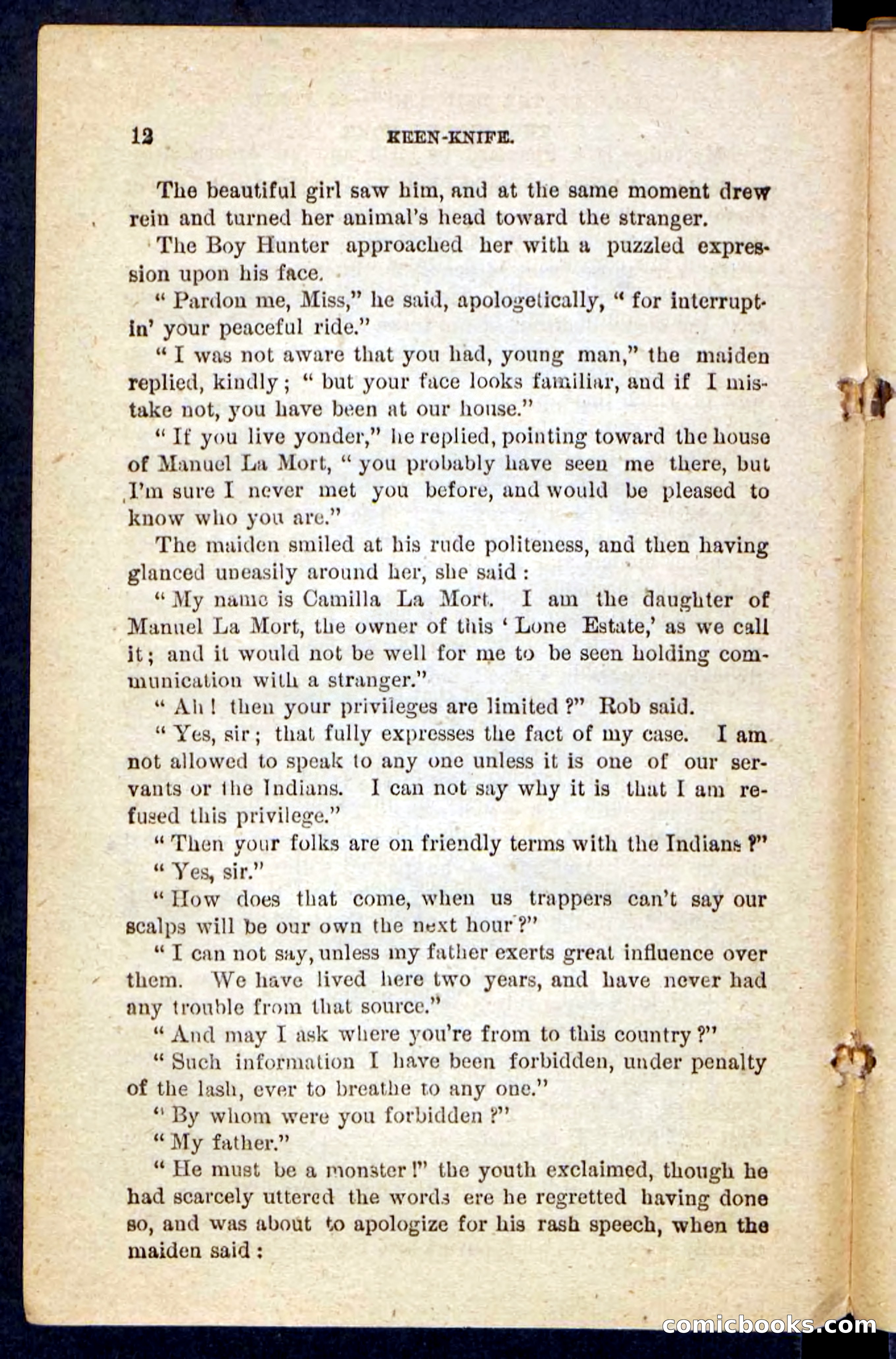 Beadle's Pocket Novels No. 199: Keen-Knife — page 8 of 100