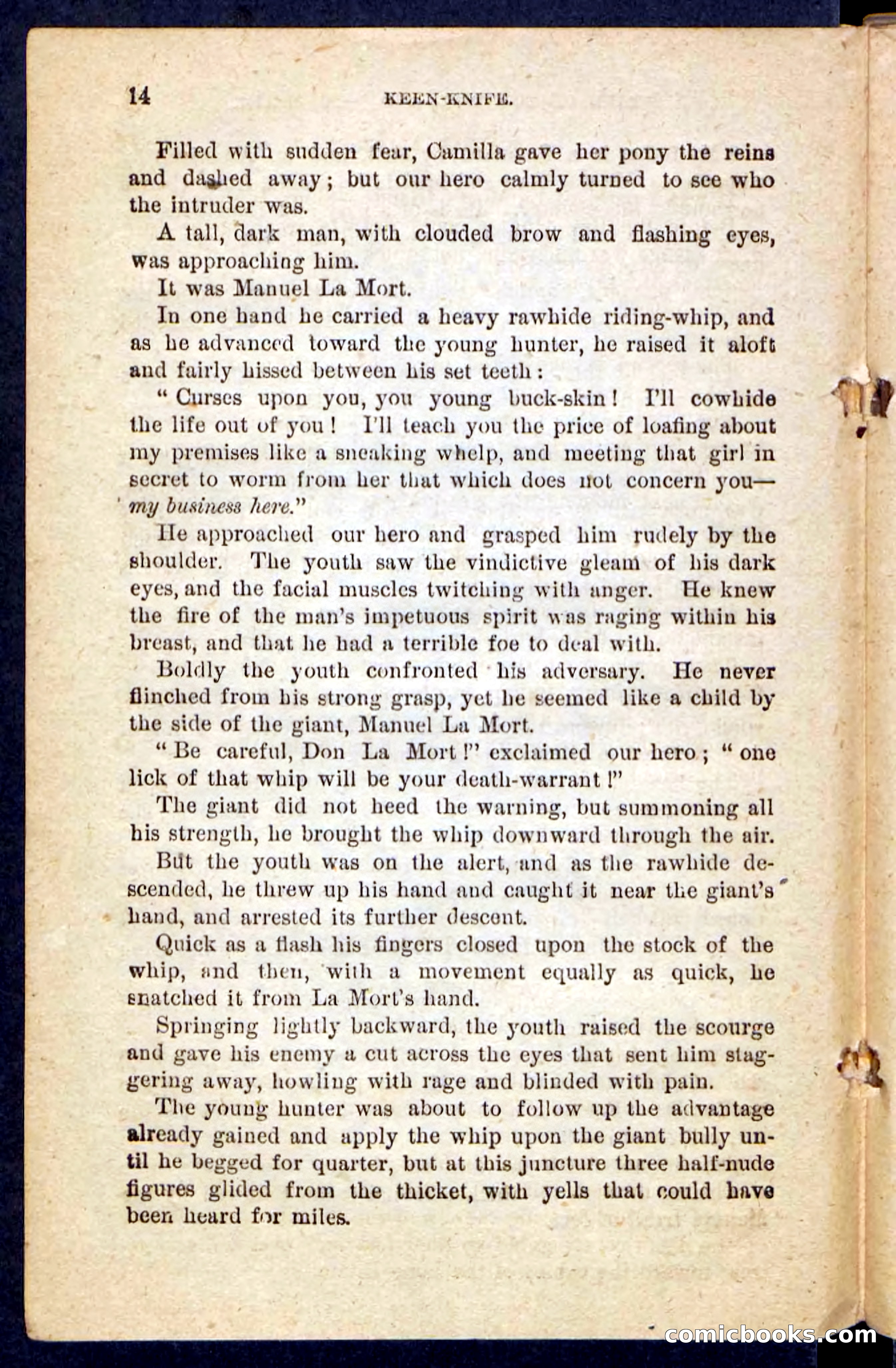 Beadle's Pocket Novels No. 199: Keen-Knife — page 10 of 100