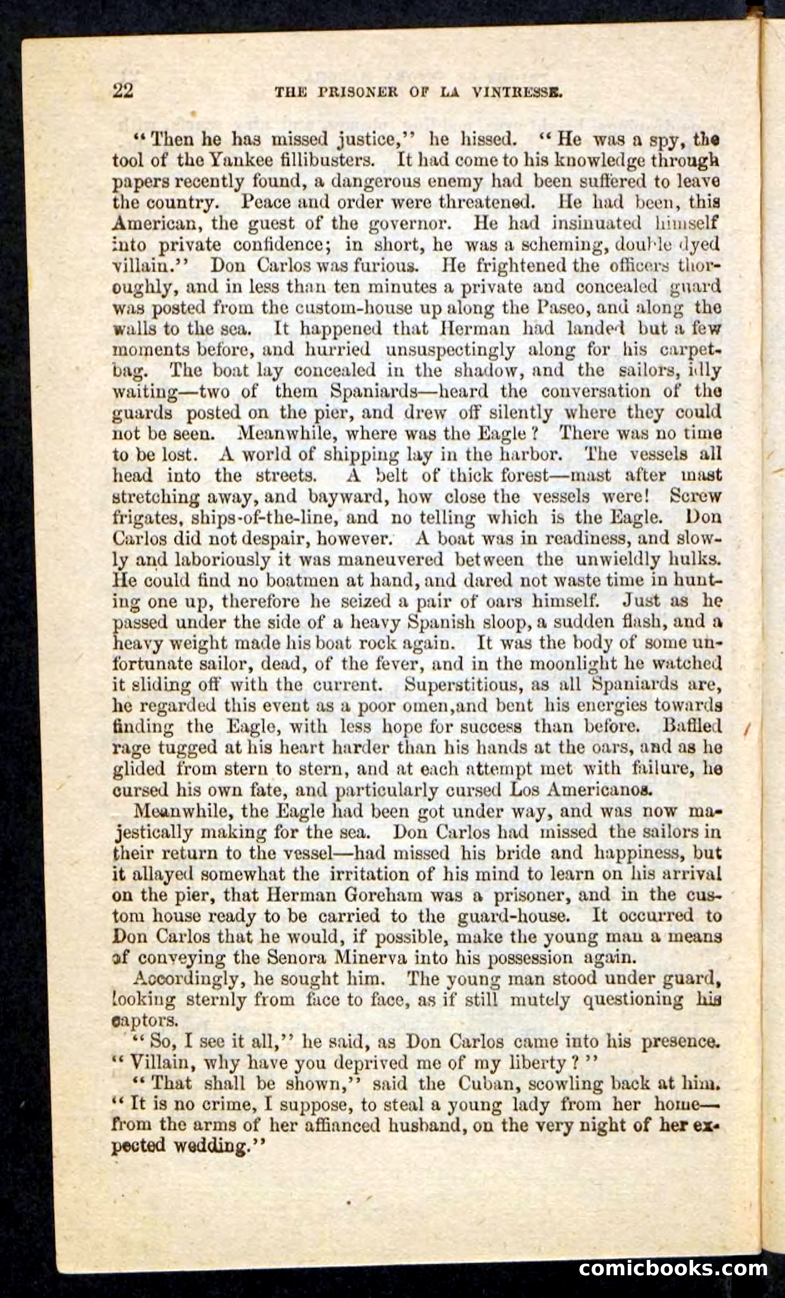 Beadle's Pocket Novels No. 215: Prisoner of La Vintresse — page 18 of 100