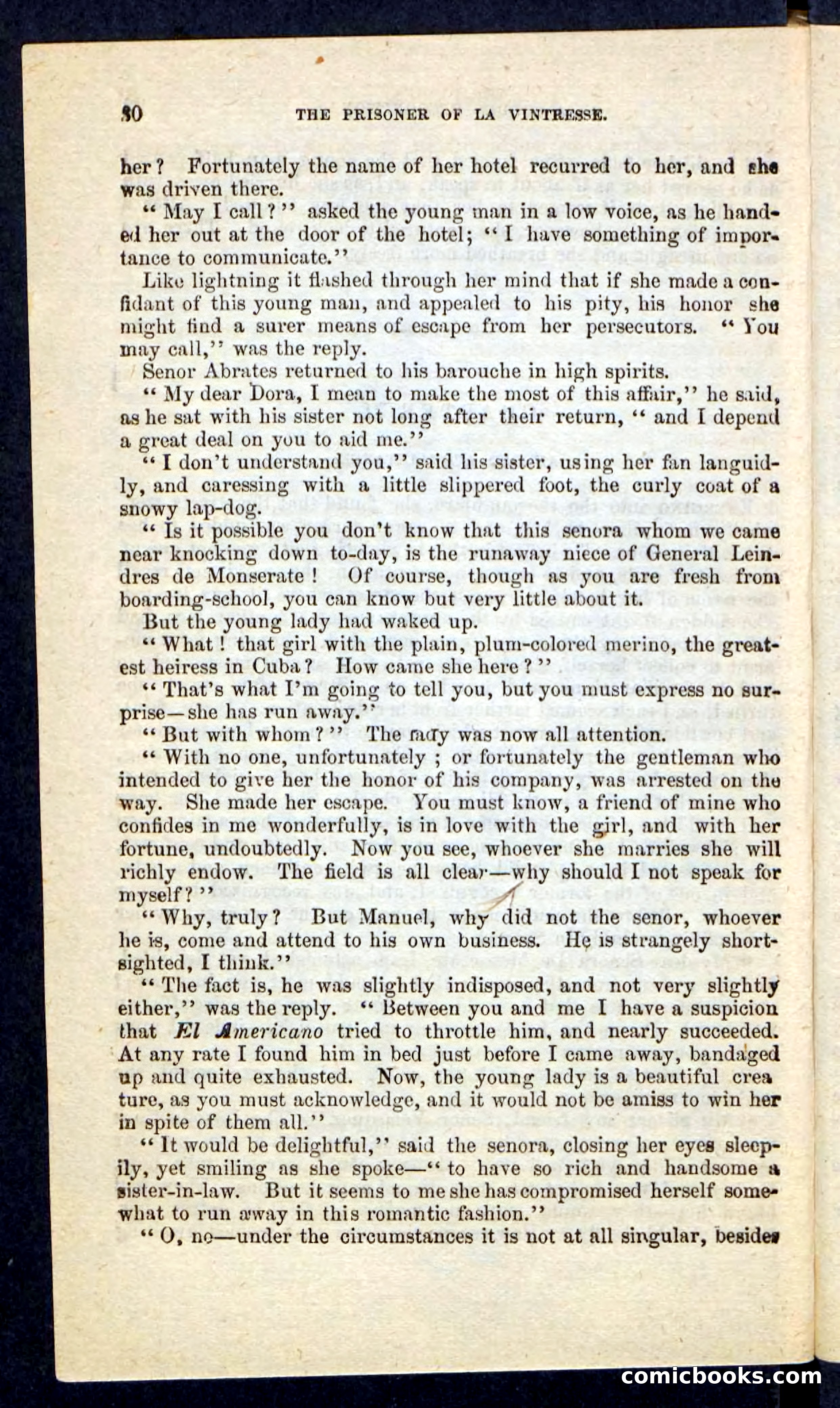 Beadle's Pocket Novels No. 215: Prisoner of La Vintresse — page 26 of 100