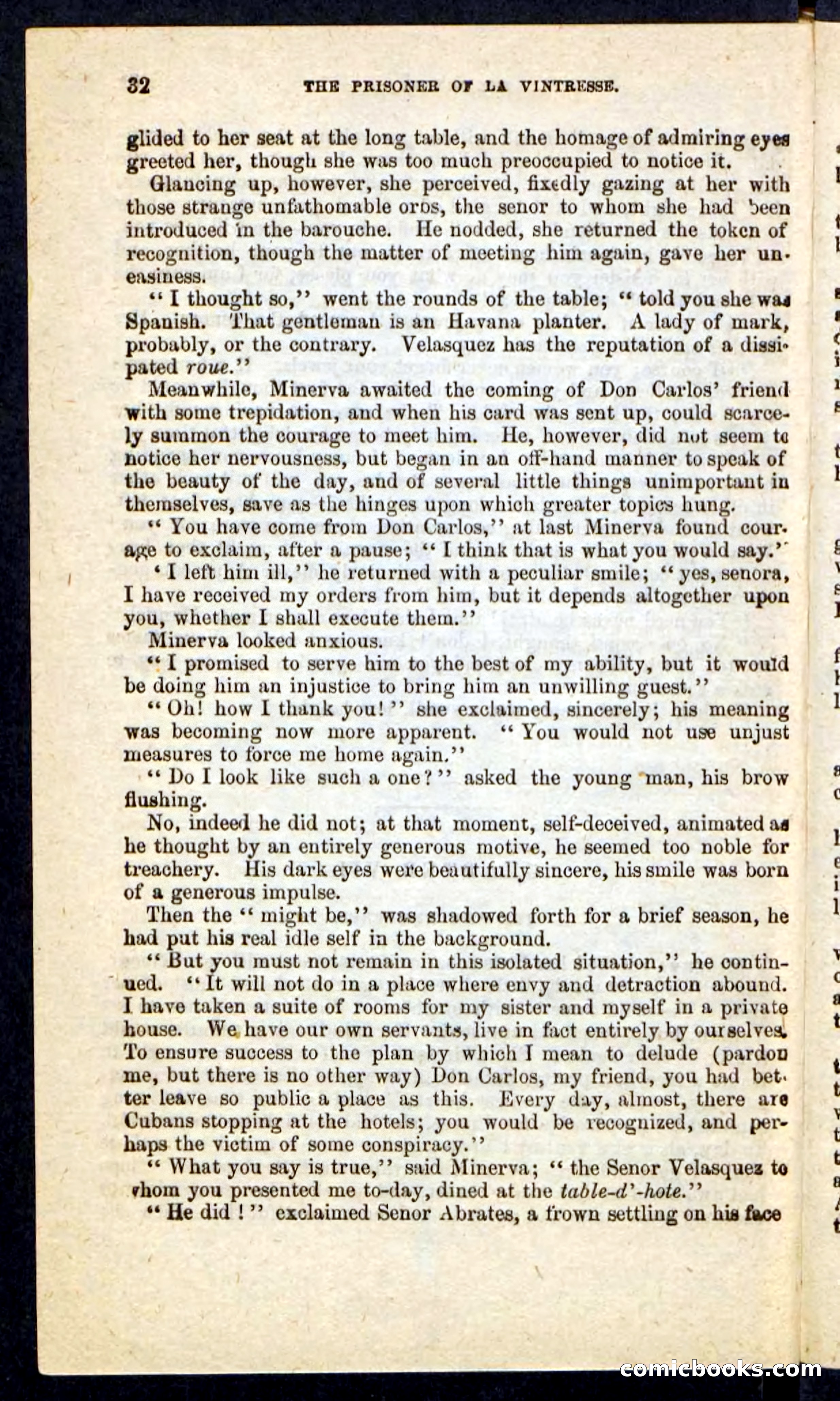 Beadle's Pocket Novels No. 215: Prisoner of La Vintresse — page 28 of 100