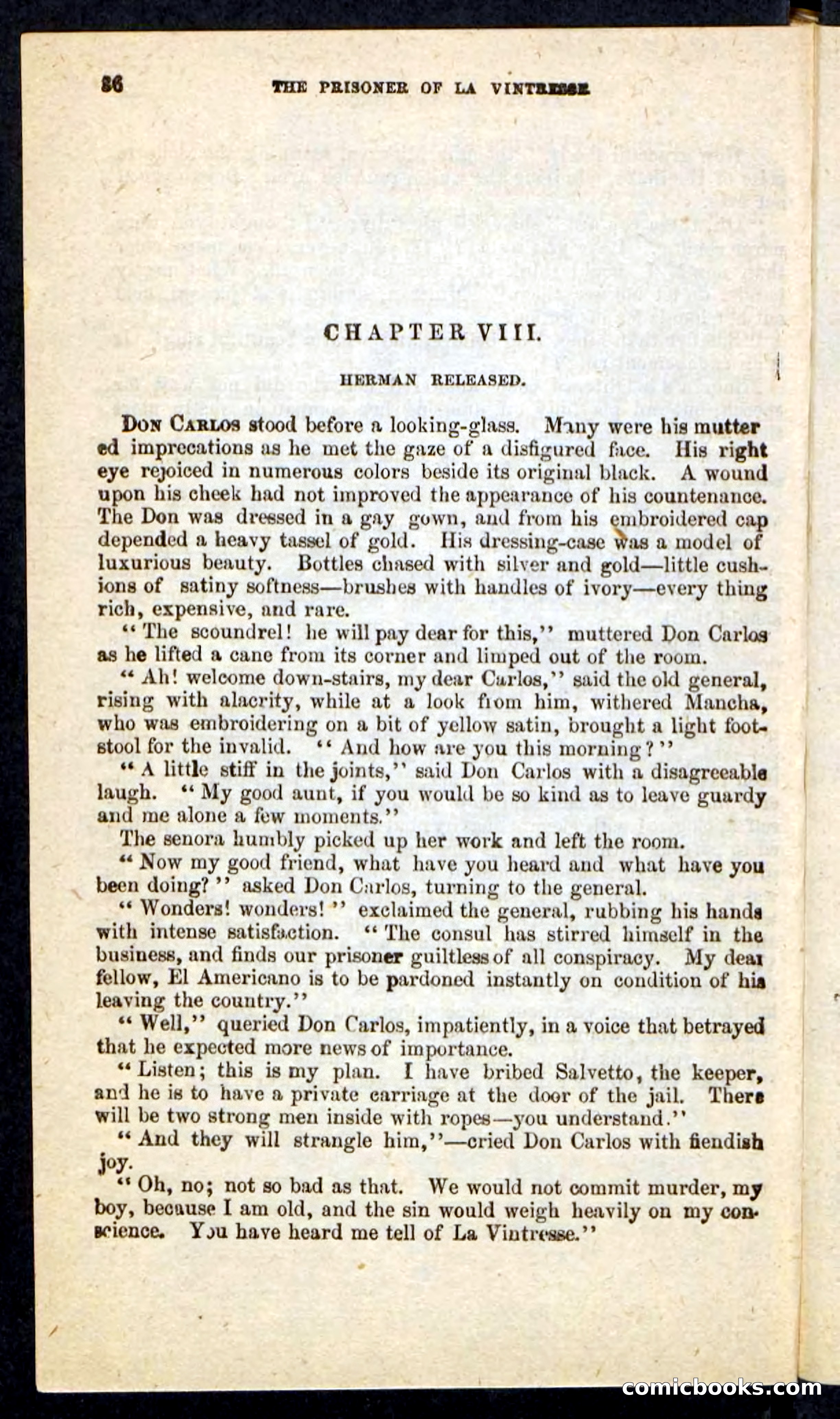 Beadle's Pocket Novels No. 215: Prisoner of La Vintresse — page 32 of 100