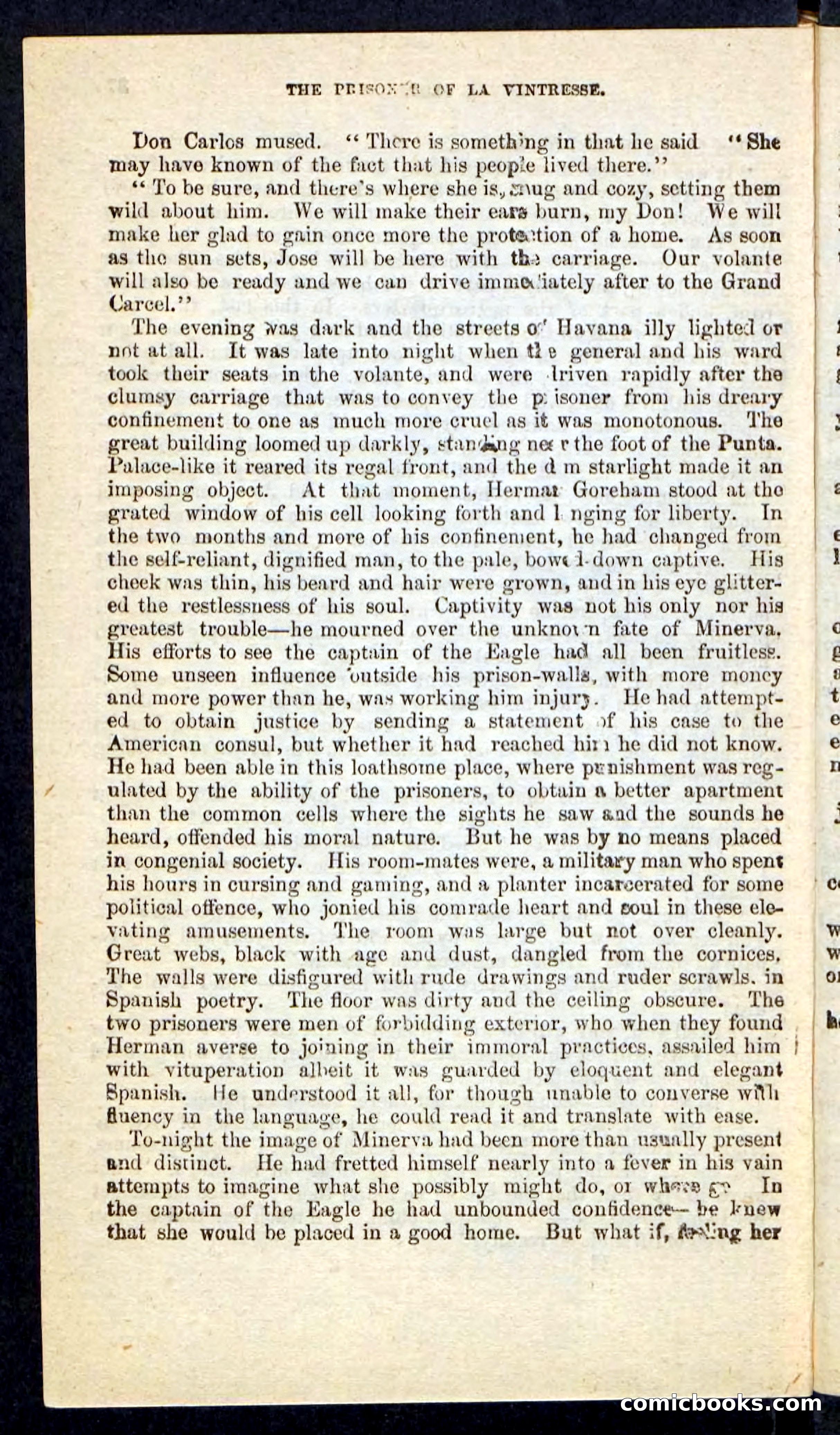 Beadle's Pocket Novels No. 215: Prisoner of La Vintresse — page 34 of 100