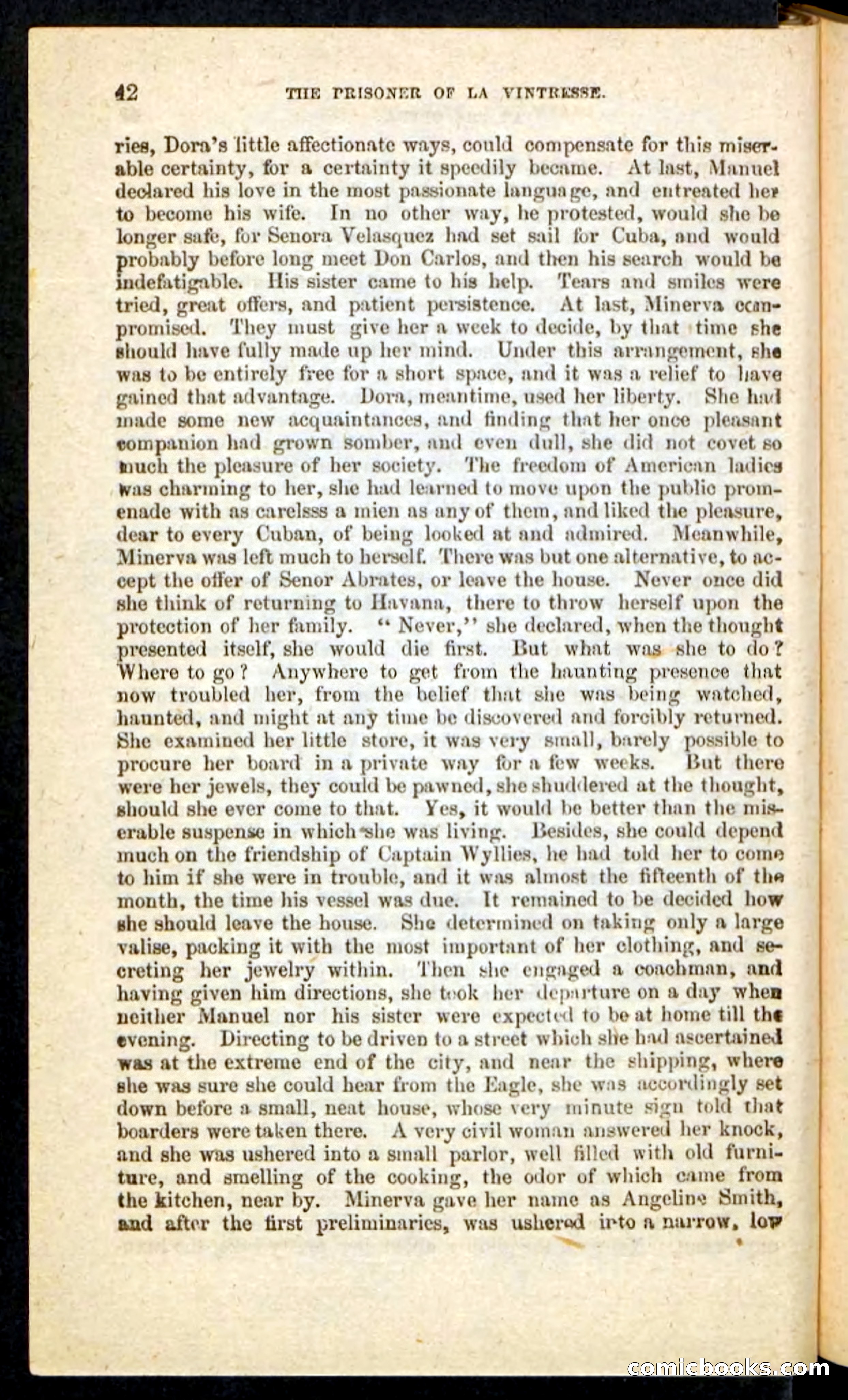 Beadle's Pocket Novels No. 215: Prisoner of La Vintresse — page 38 of 100