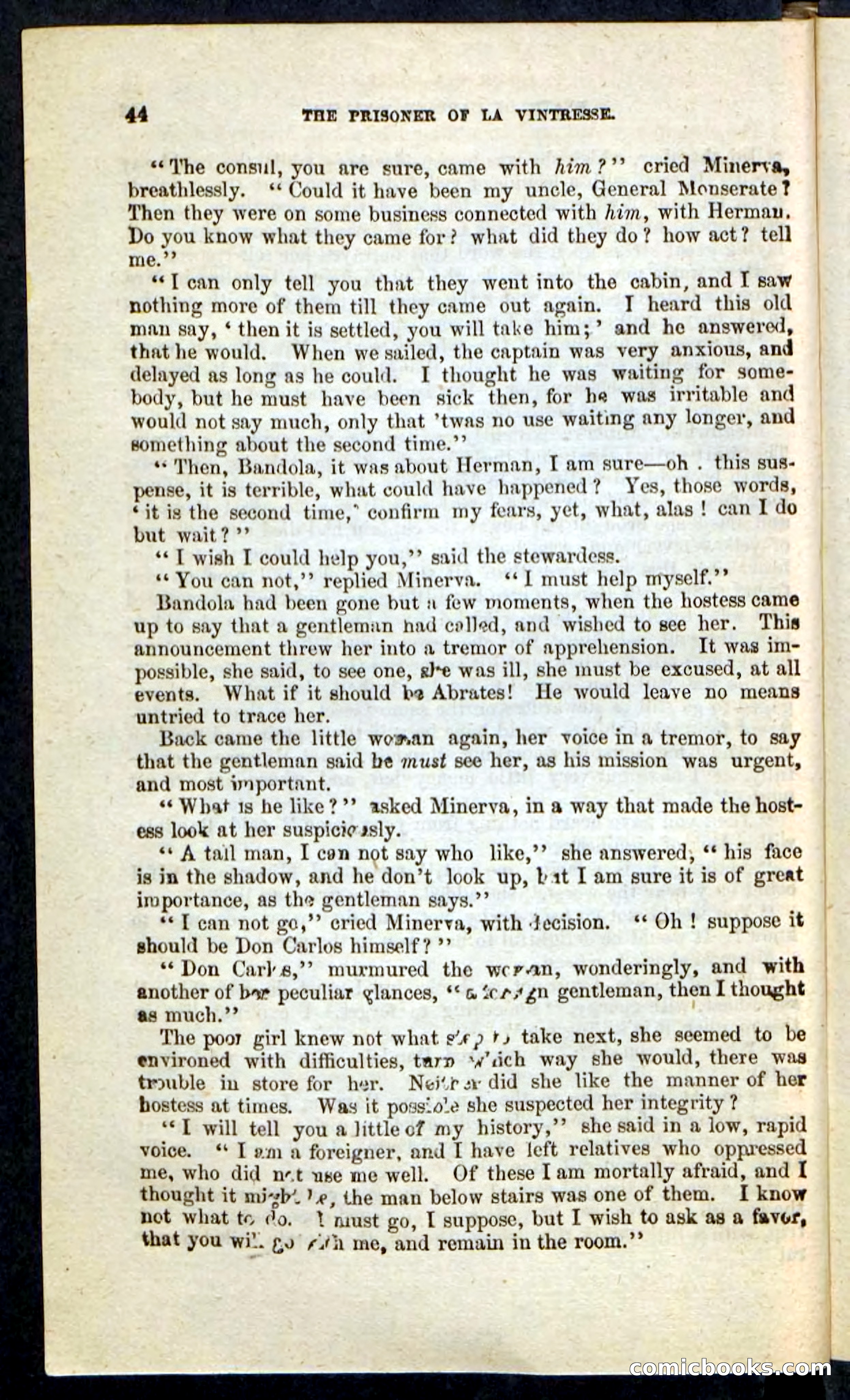 Beadle's Pocket Novels No. 215: Prisoner of La Vintresse — page 40 of 100