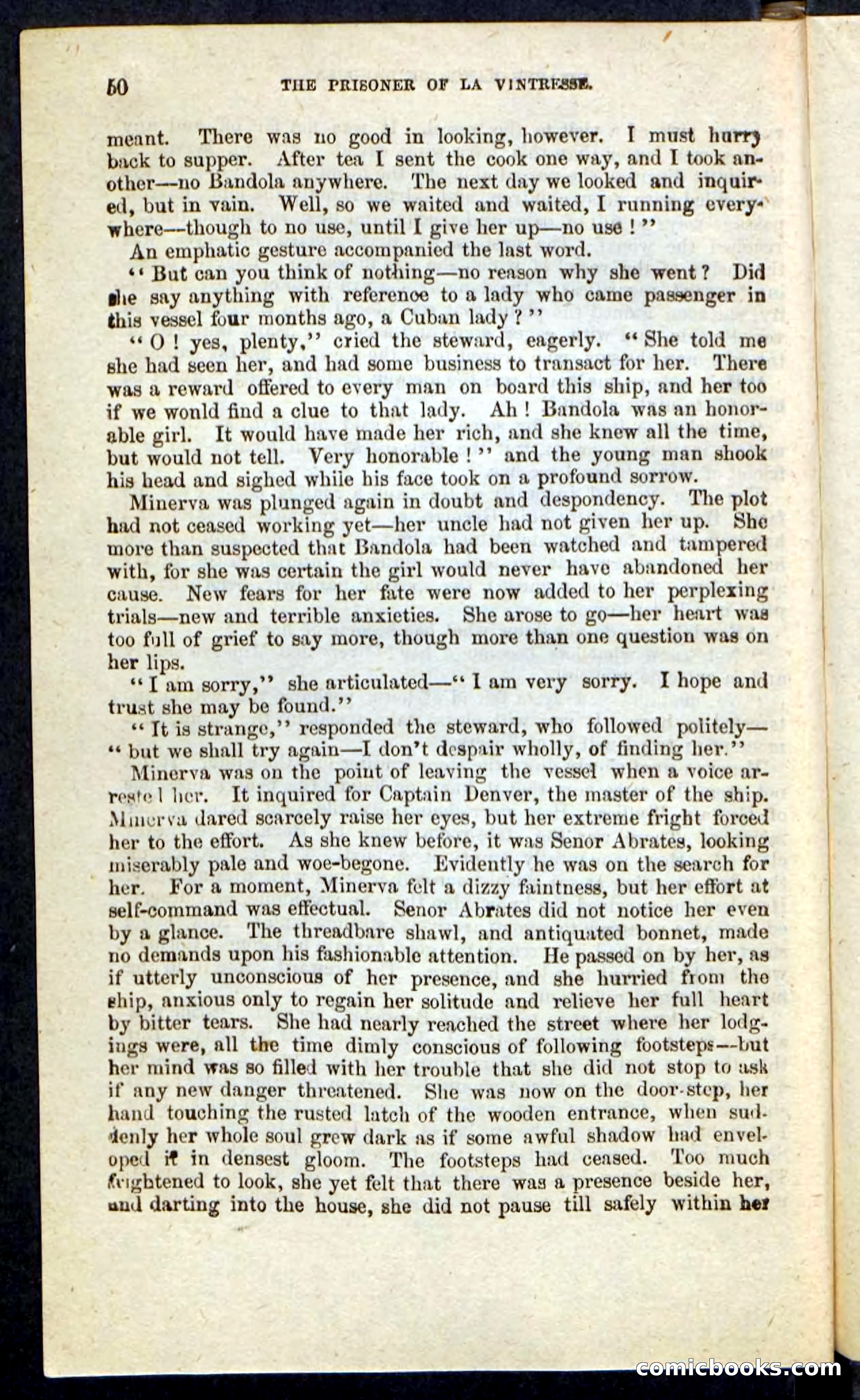 Beadle's Pocket Novels No. 215: Prisoner of La Vintresse — page 46 of 100