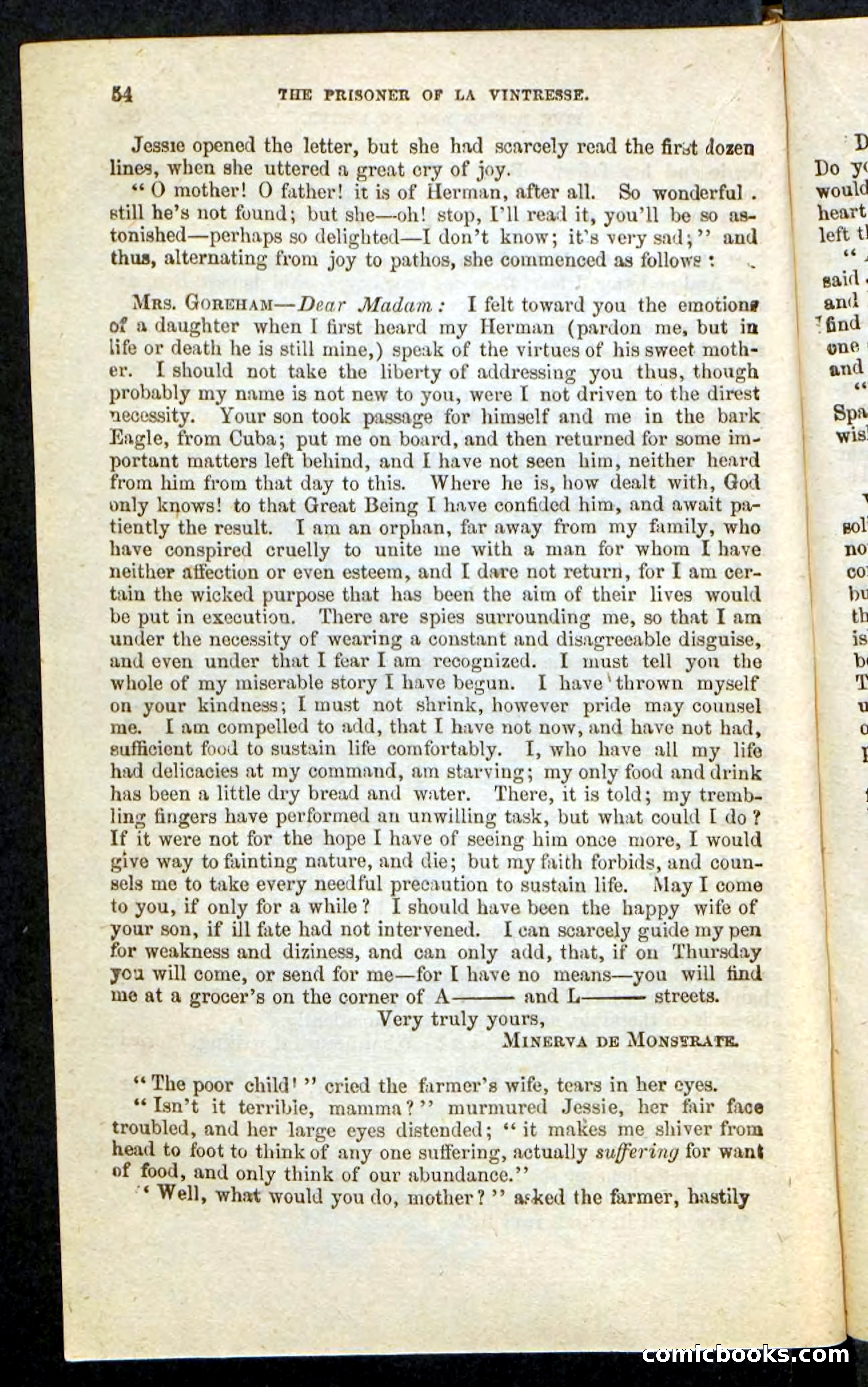 Beadle's Pocket Novels No. 215: Prisoner of La Vintresse — page 50 of 100