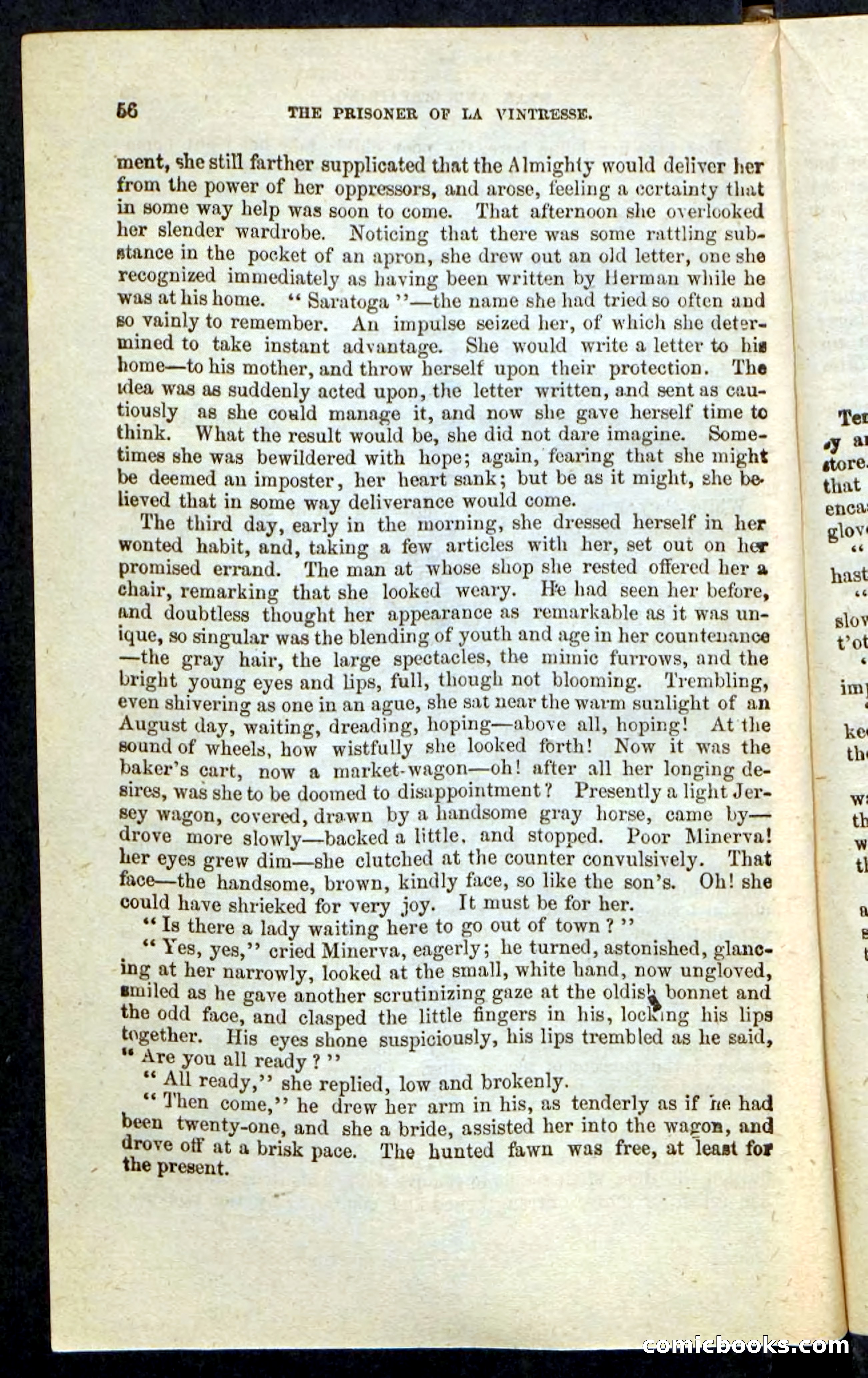 Beadle's Pocket Novels No. 215: Prisoner of La Vintresse — page 52 of 100