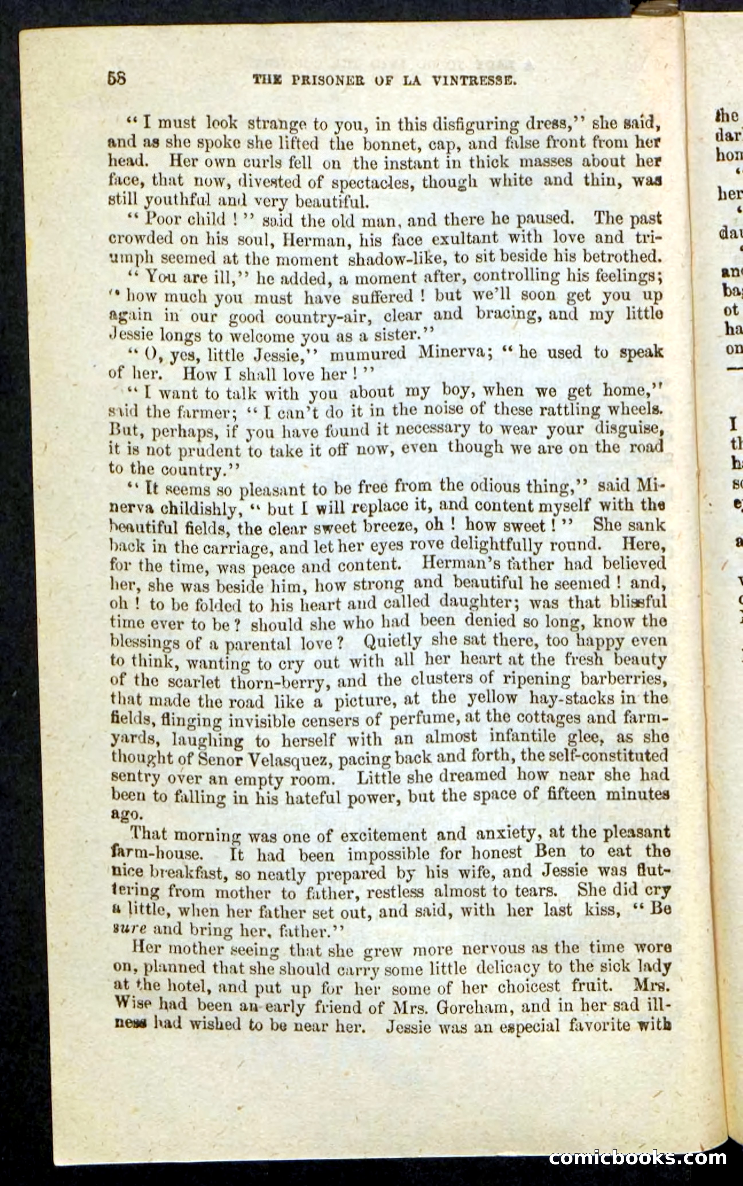 Beadle's Pocket Novels No. 215: Prisoner of La Vintresse — page 54 of 100