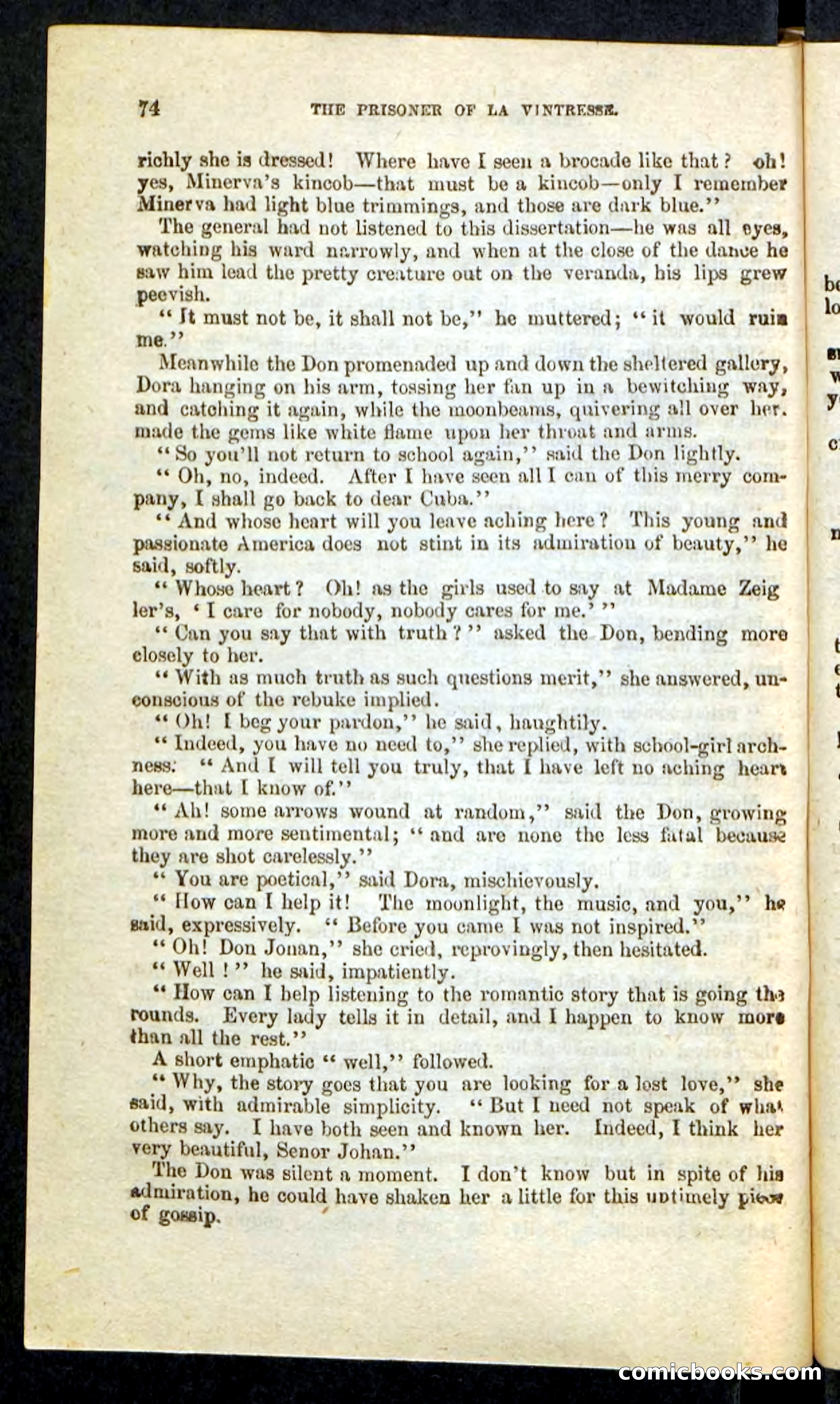Beadle's Pocket Novels No. 215: Prisoner of La Vintresse — page 70 of 100