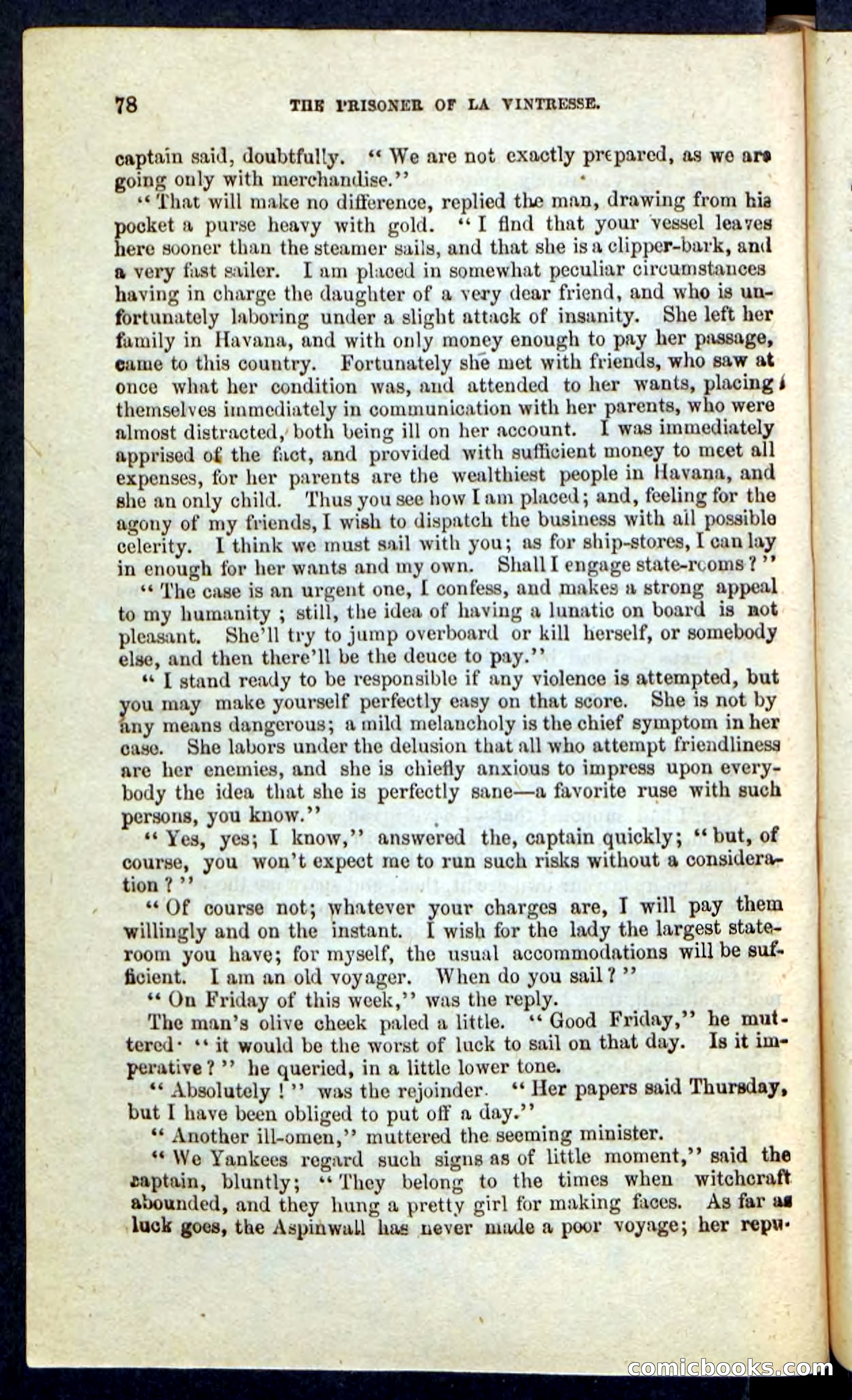 Beadle's Pocket Novels No. 215: Prisoner of La Vintresse — page 74 of 100