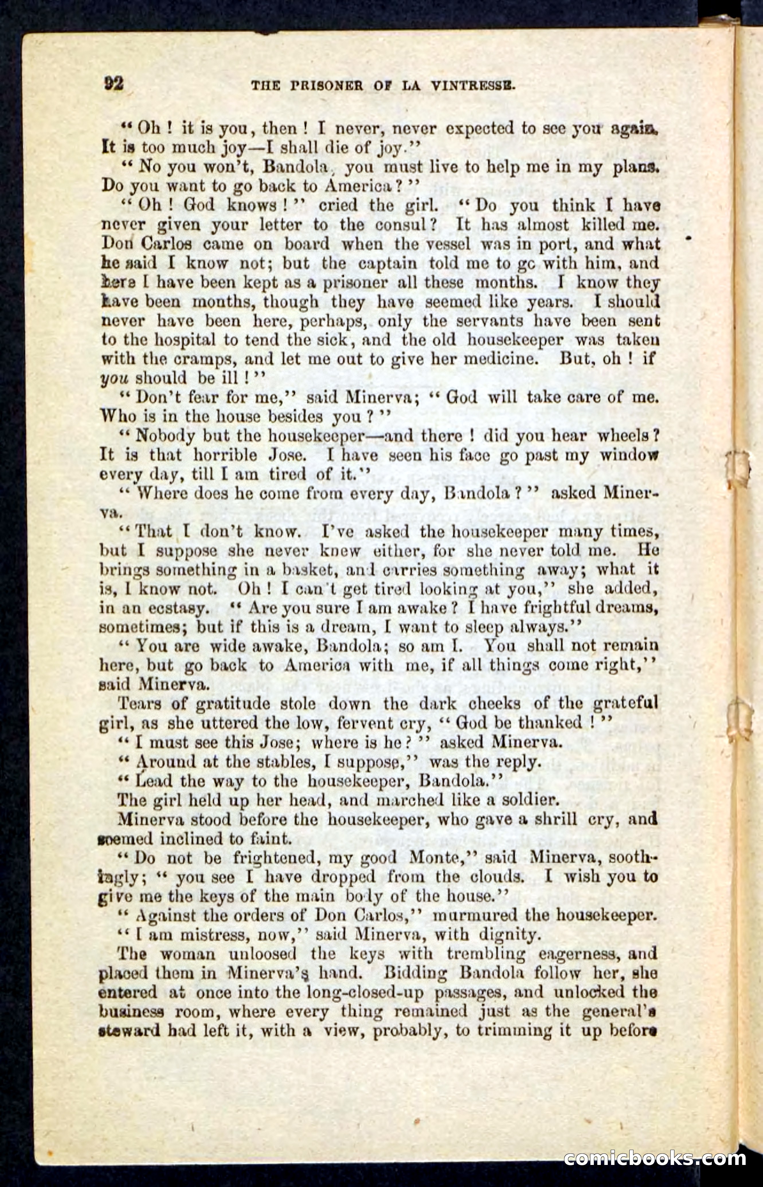 Beadle's Pocket Novels No. 215: Prisoner of La Vintresse — page 88 of 100