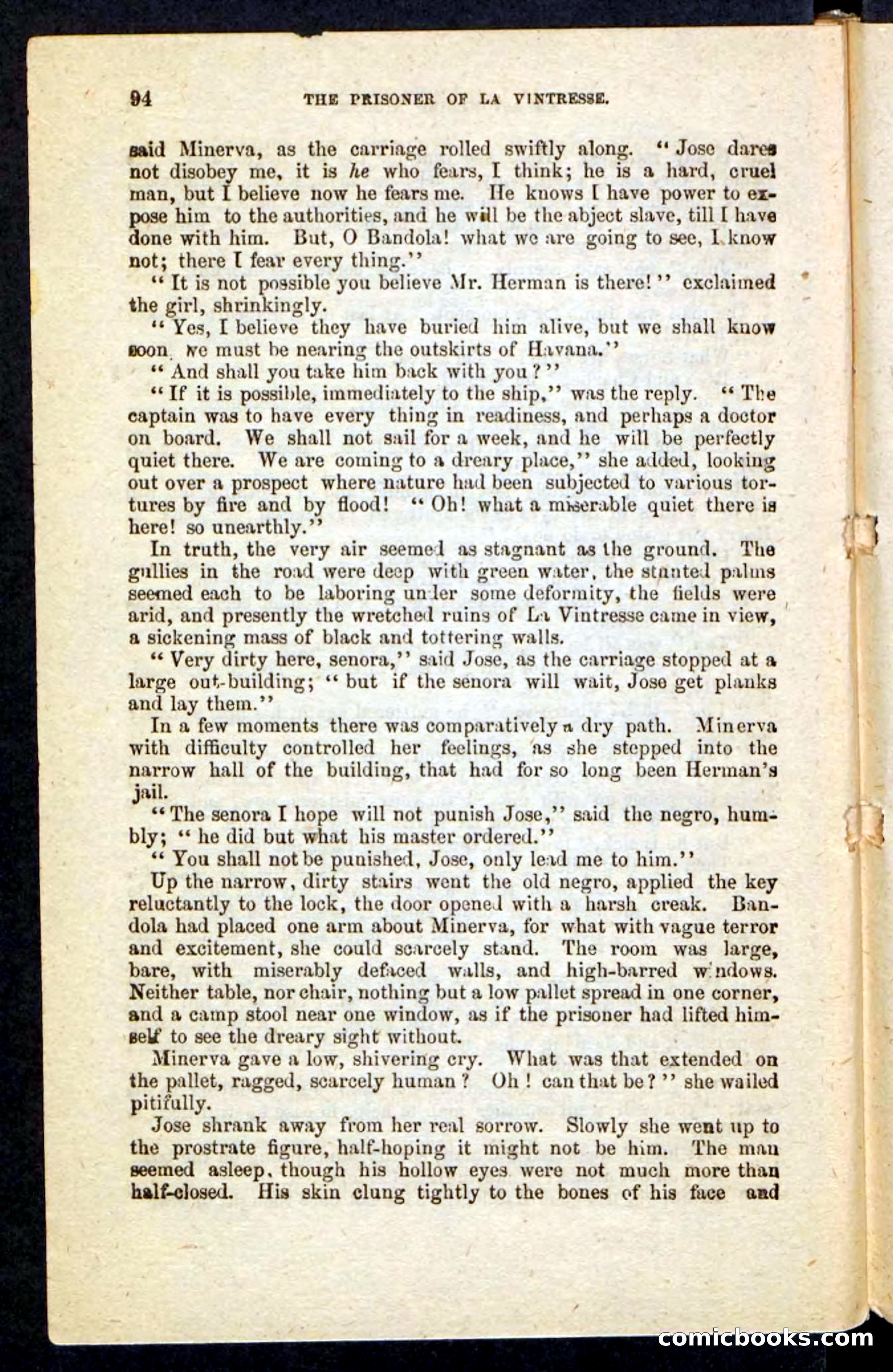 Beadle's Pocket Novels No. 215: Prisoner of La Vintresse — page 90 of 100
