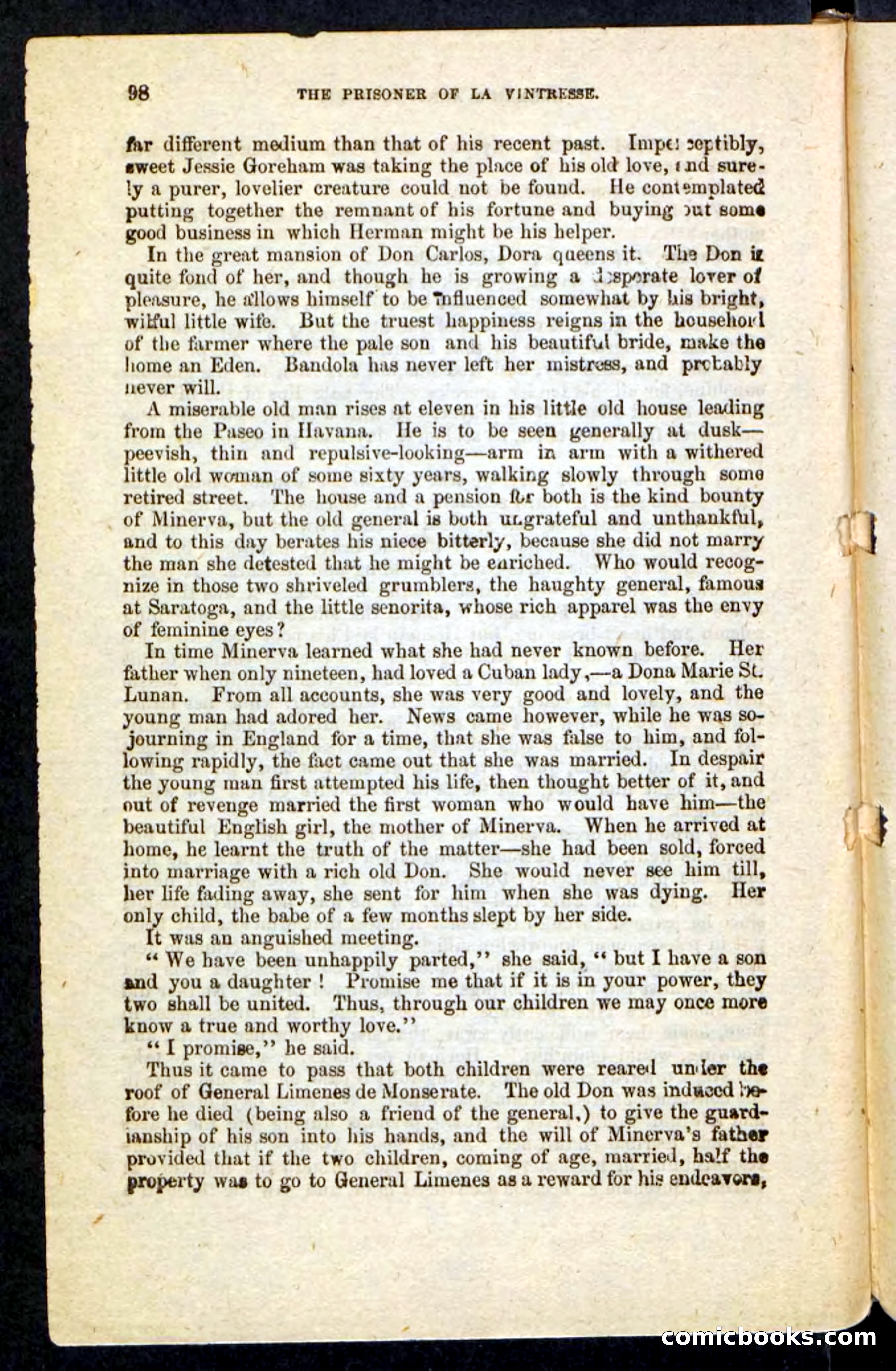Beadle's Pocket Novels No. 215: Prisoner of La Vintresse — page 94 of 100