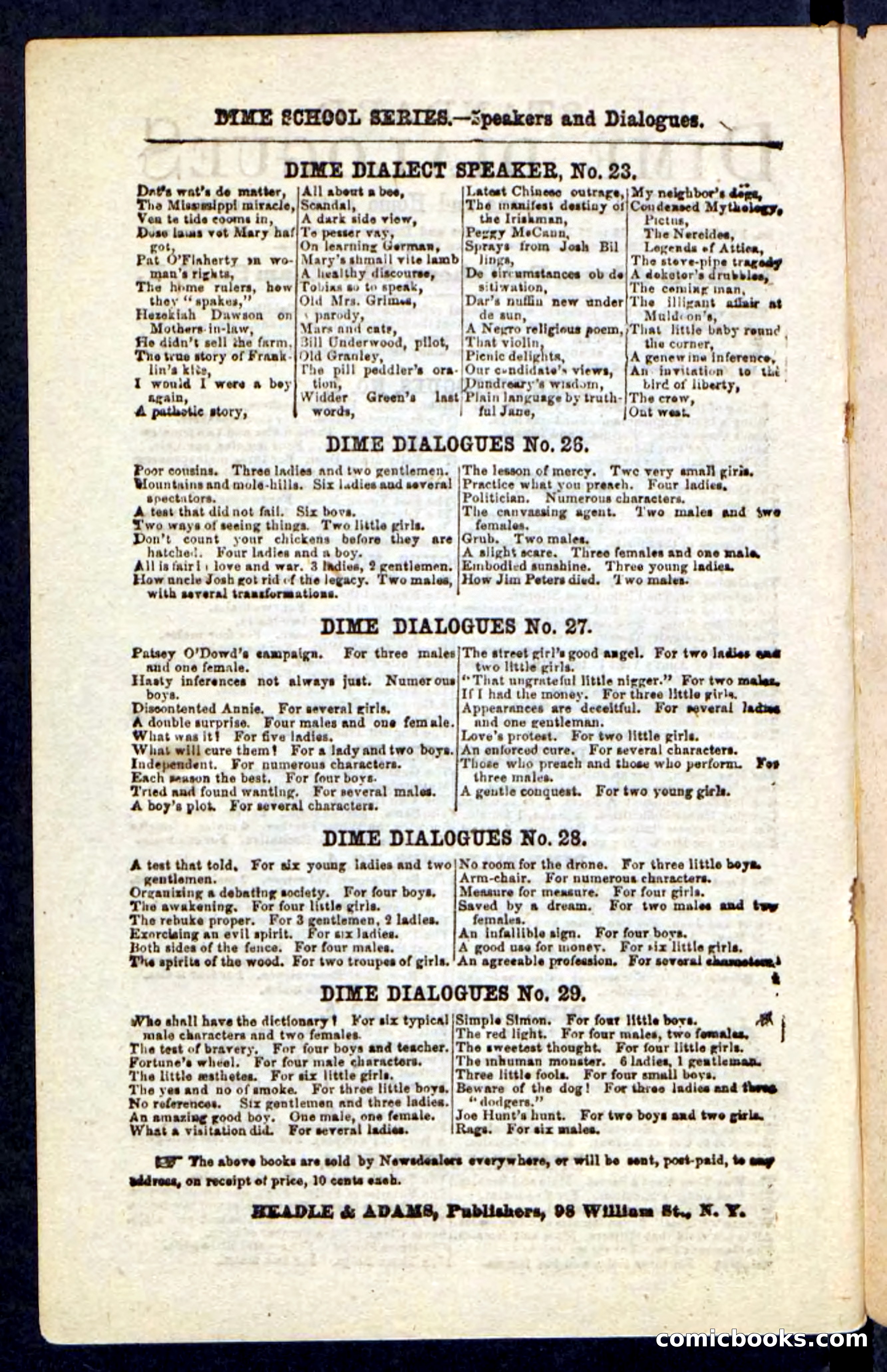 Beadle's Pocket Novels No. 216 — page 98 of 100