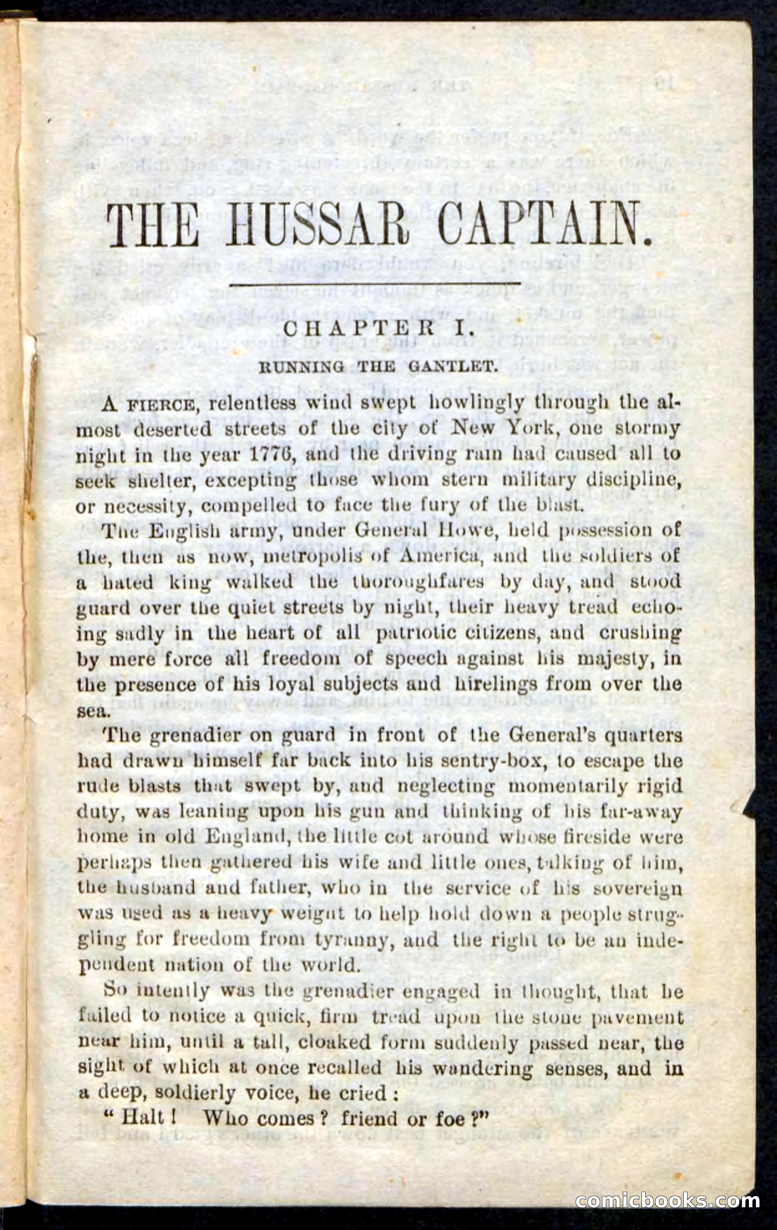 The Hussar Captain — page 5 of 100