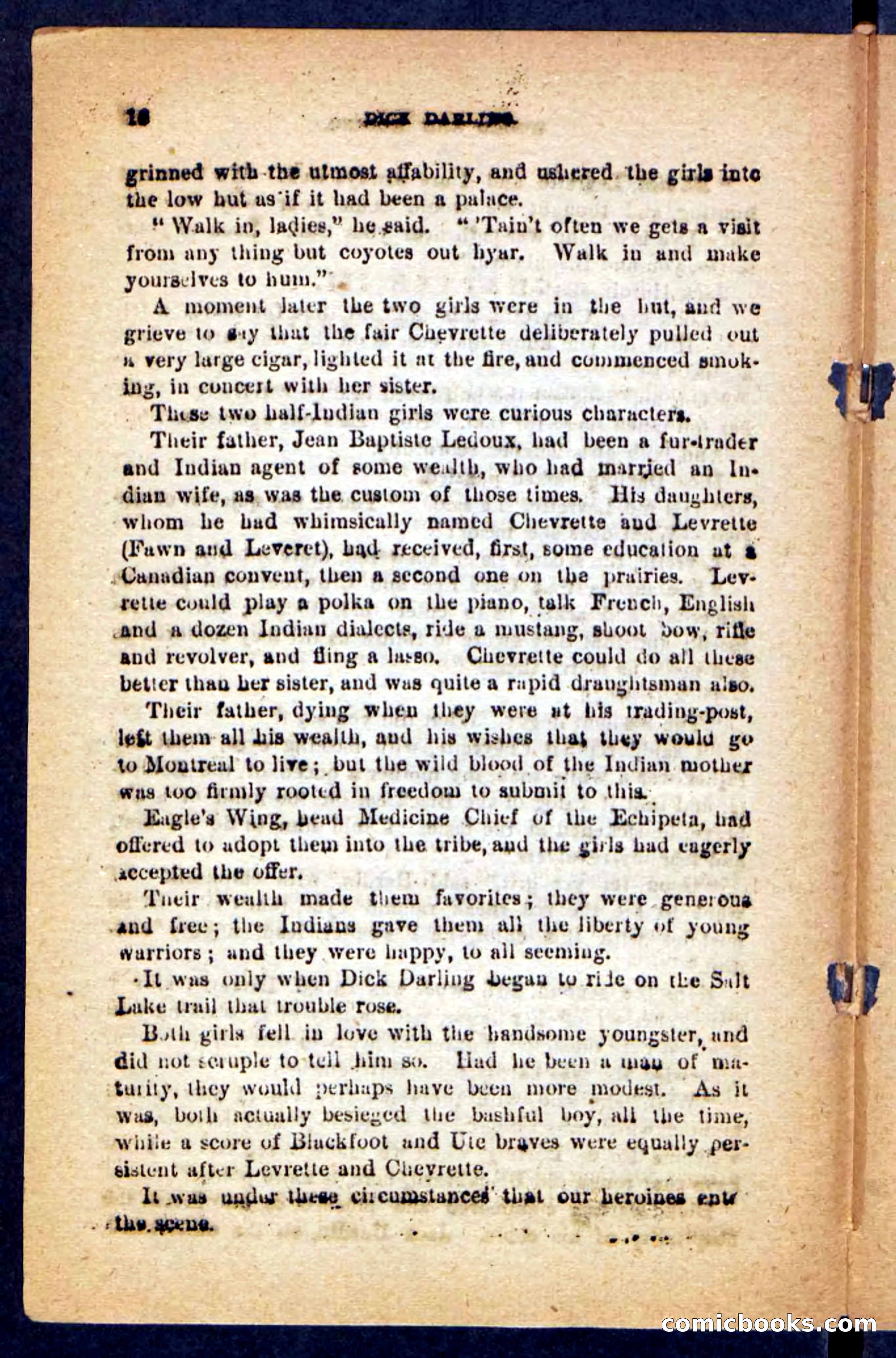 Beadle's Pocket Novels No. 221: Dick Darling — page 12 of 100