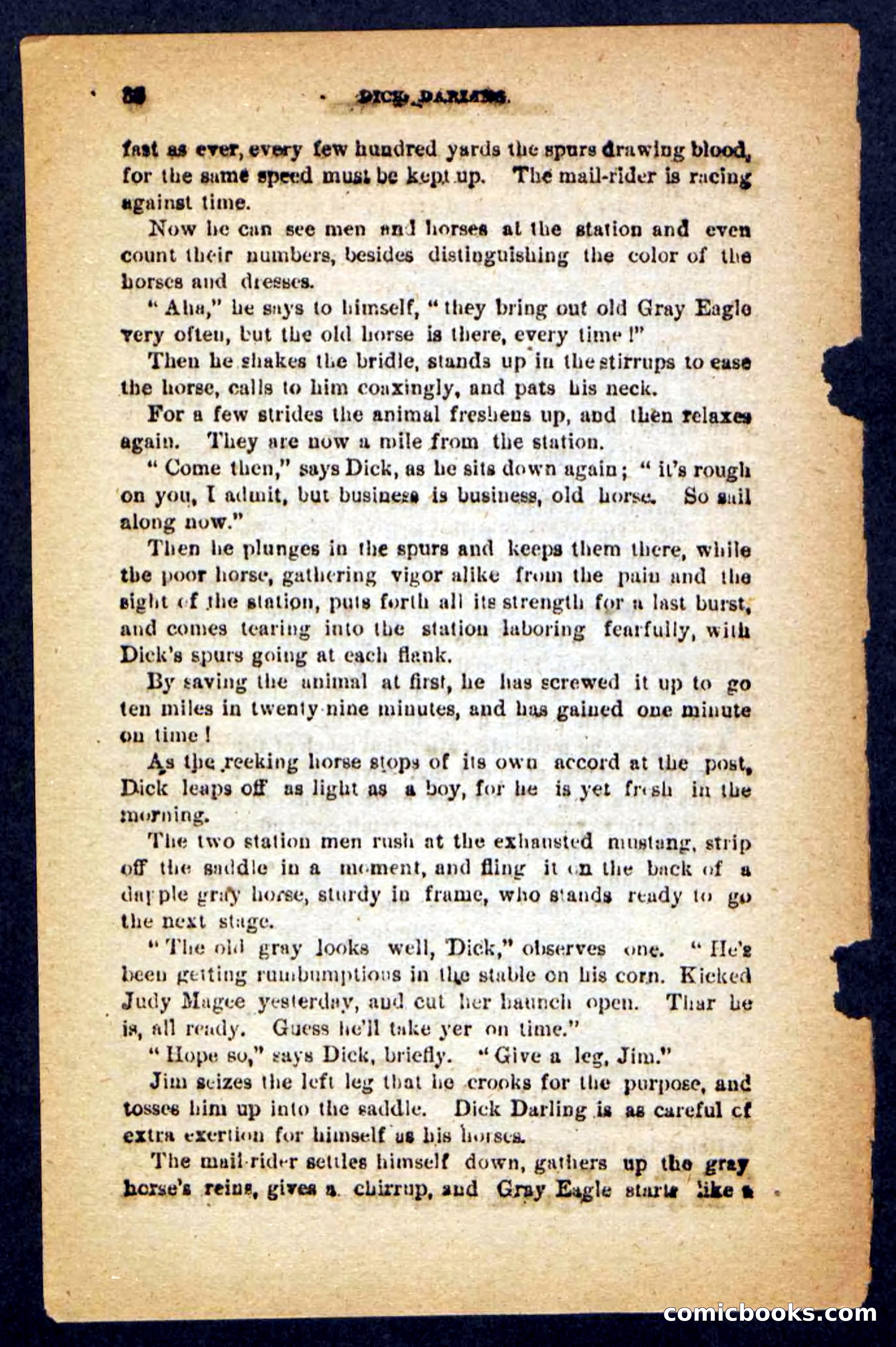 Beadle's Pocket Novels No. 221: Dick Darling — page 32 of 100