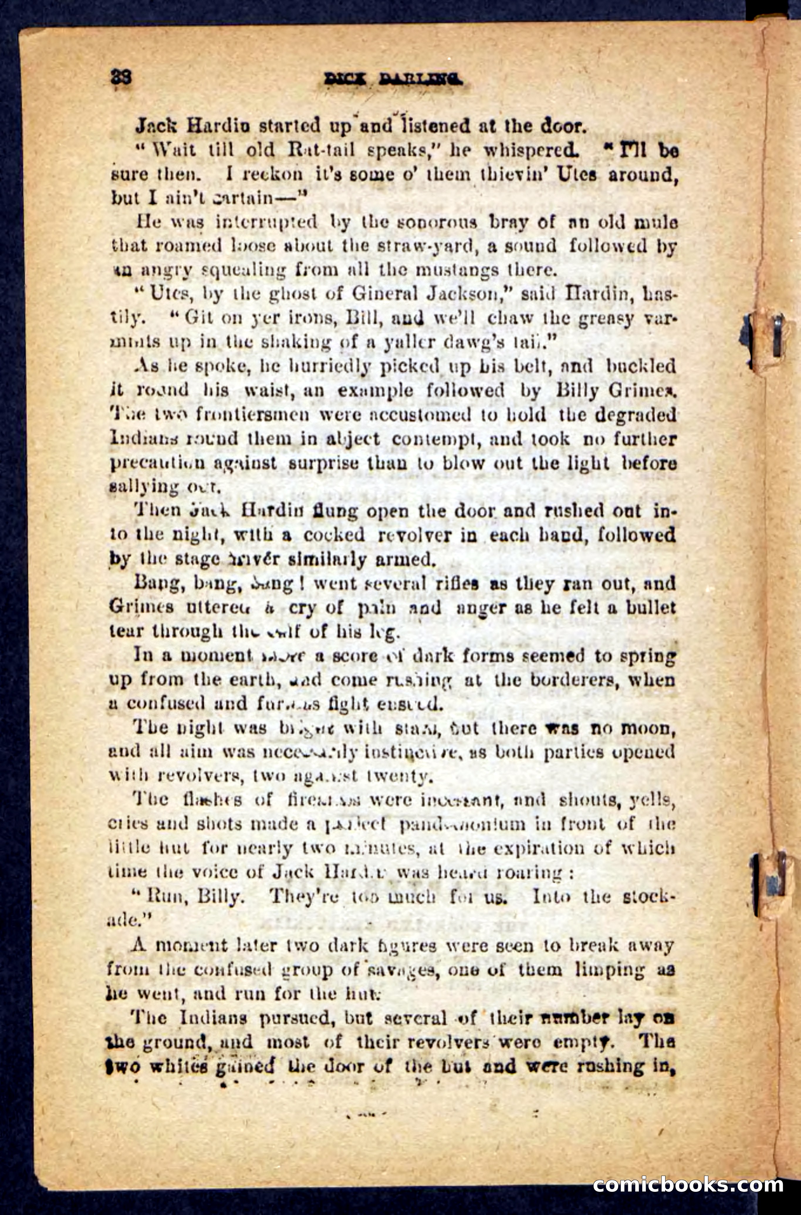 Beadle's Pocket Novels No. 221: Dick Darling — page 34 of 100