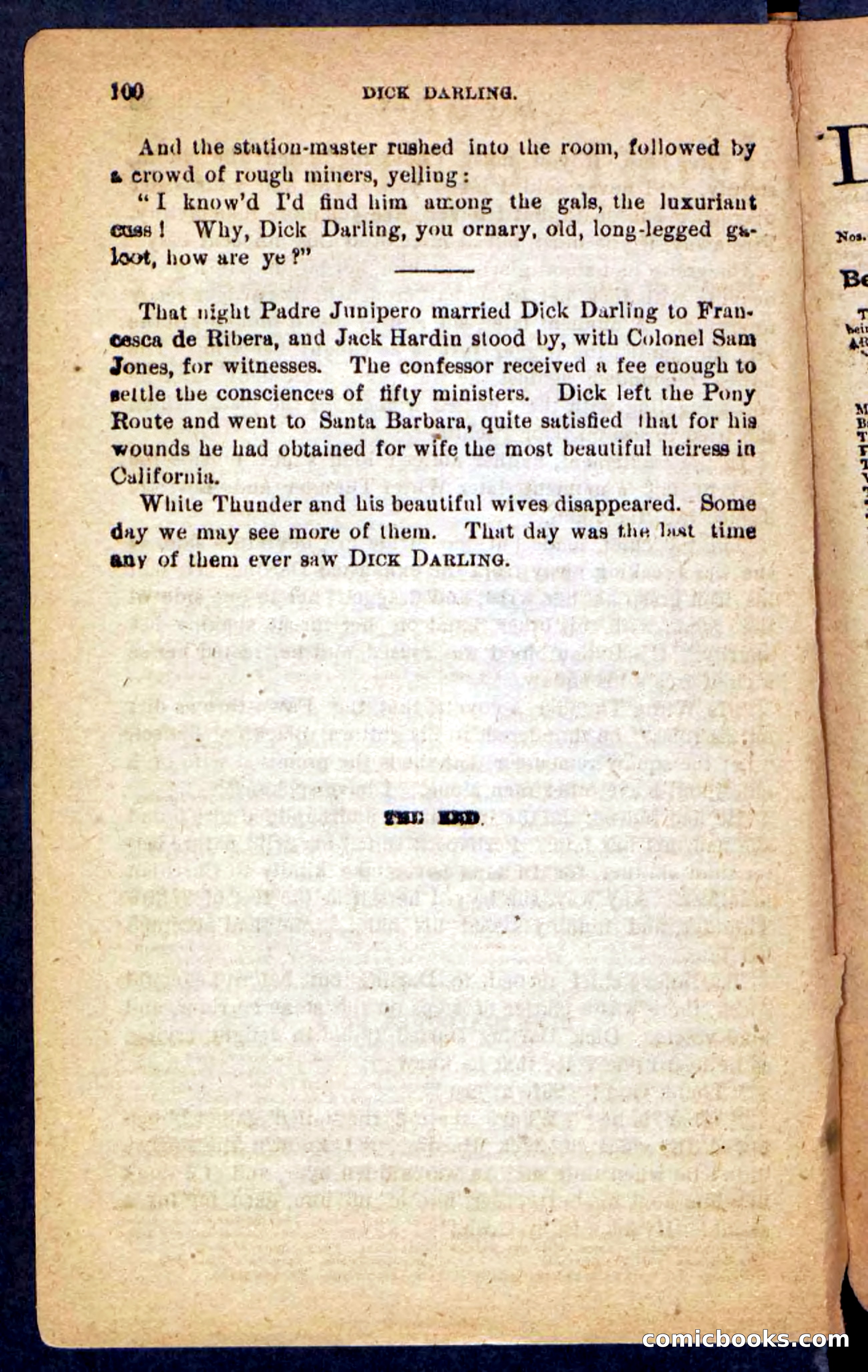 Beadle's Pocket Novels No. 221: Dick Darling — page 96 of 100