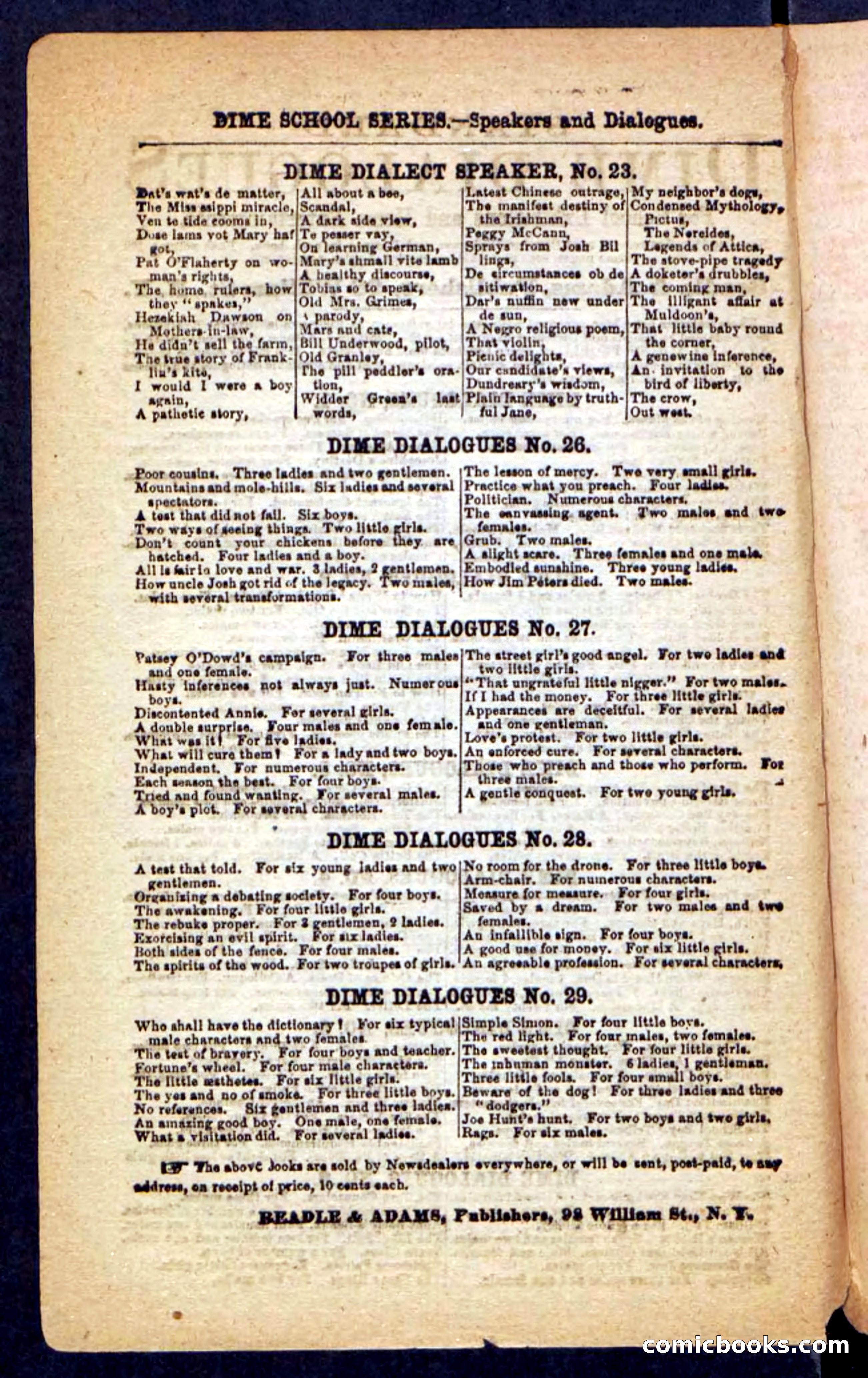 Beadle's Pocket Novels No. 221: Dick Darling — page 98 of 100