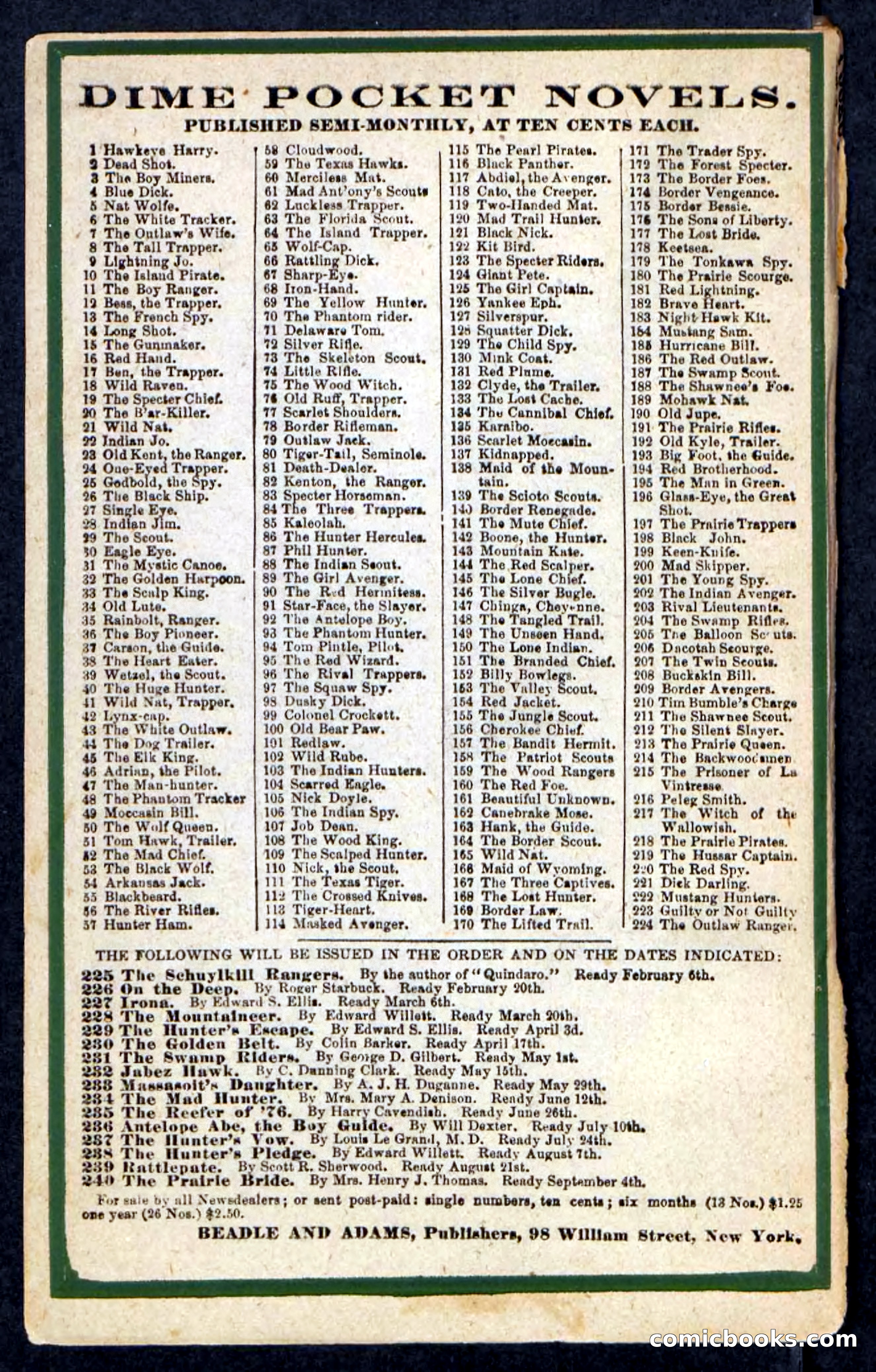 Beadle's Pocket Novels: The Schuylkill Rangers — page 100 of 100