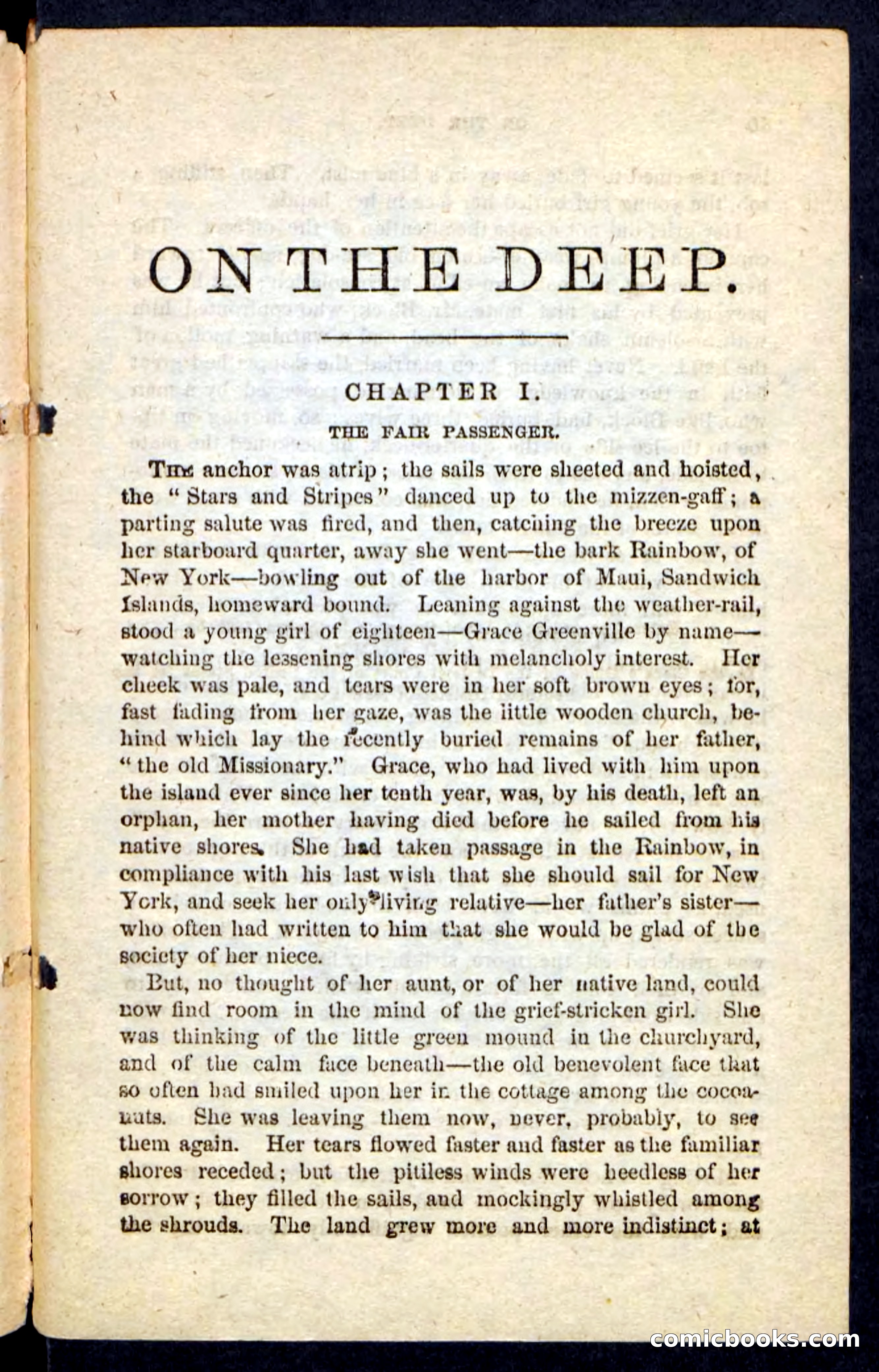 Beadle's Pocket Novels No. 226: On the Deep — page 5 of 100