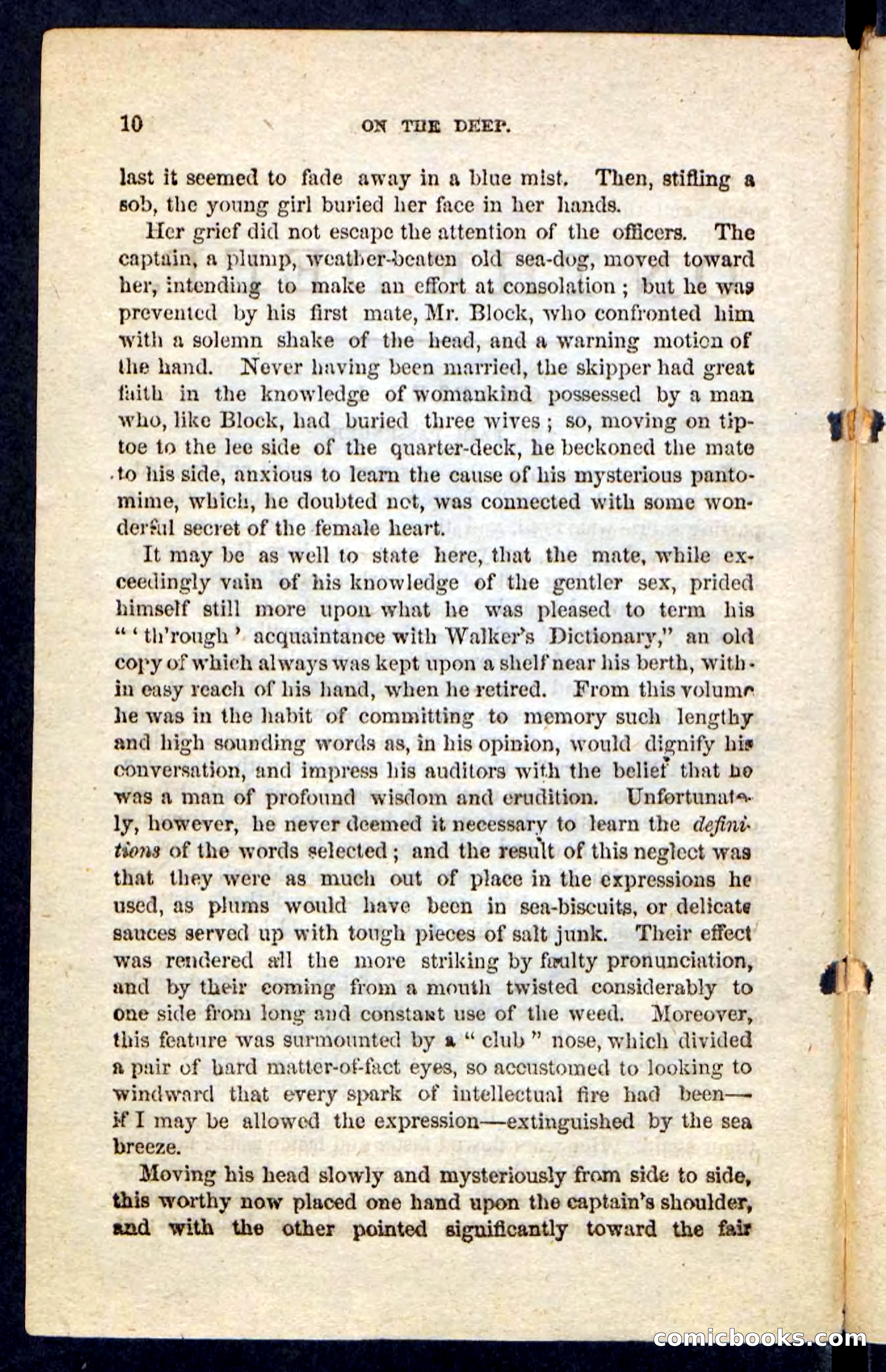 Beadle's Pocket Novels No. 226: On the Deep — page 6 of 100