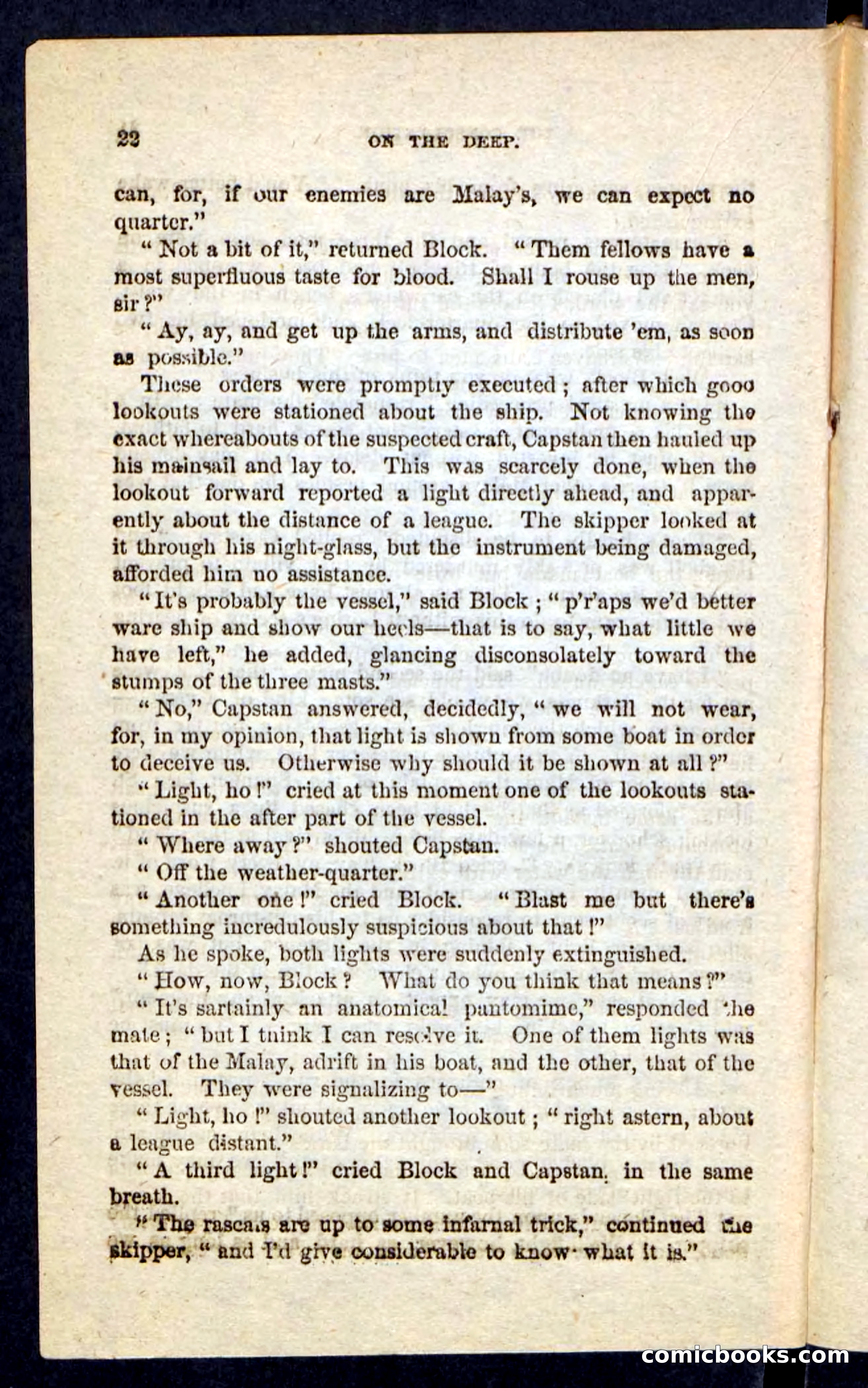 Beadle's Pocket Novels No. 226: On the Deep — page 18 of 100