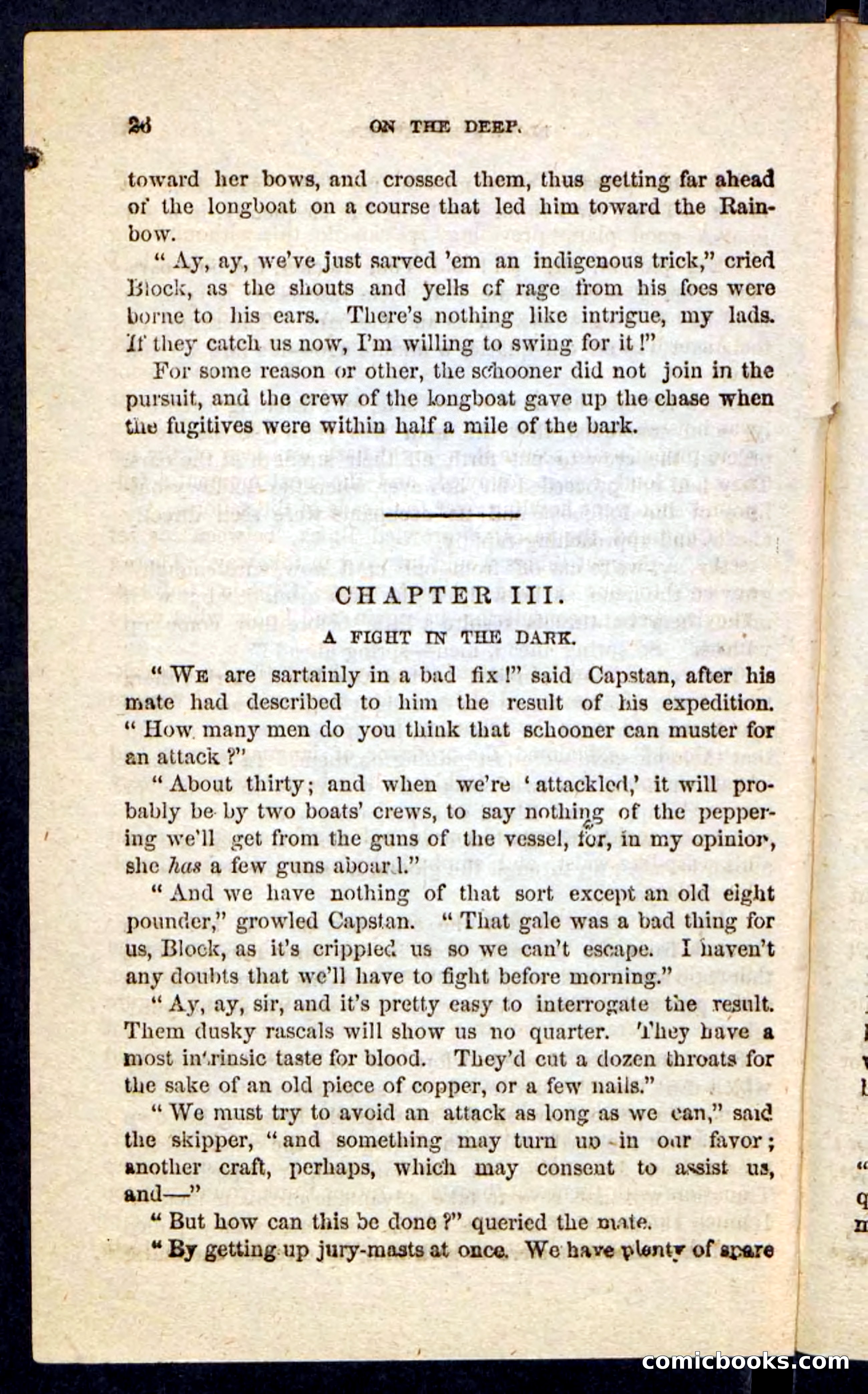 Beadle's Pocket Novels No. 226: On the Deep — page 22 of 100