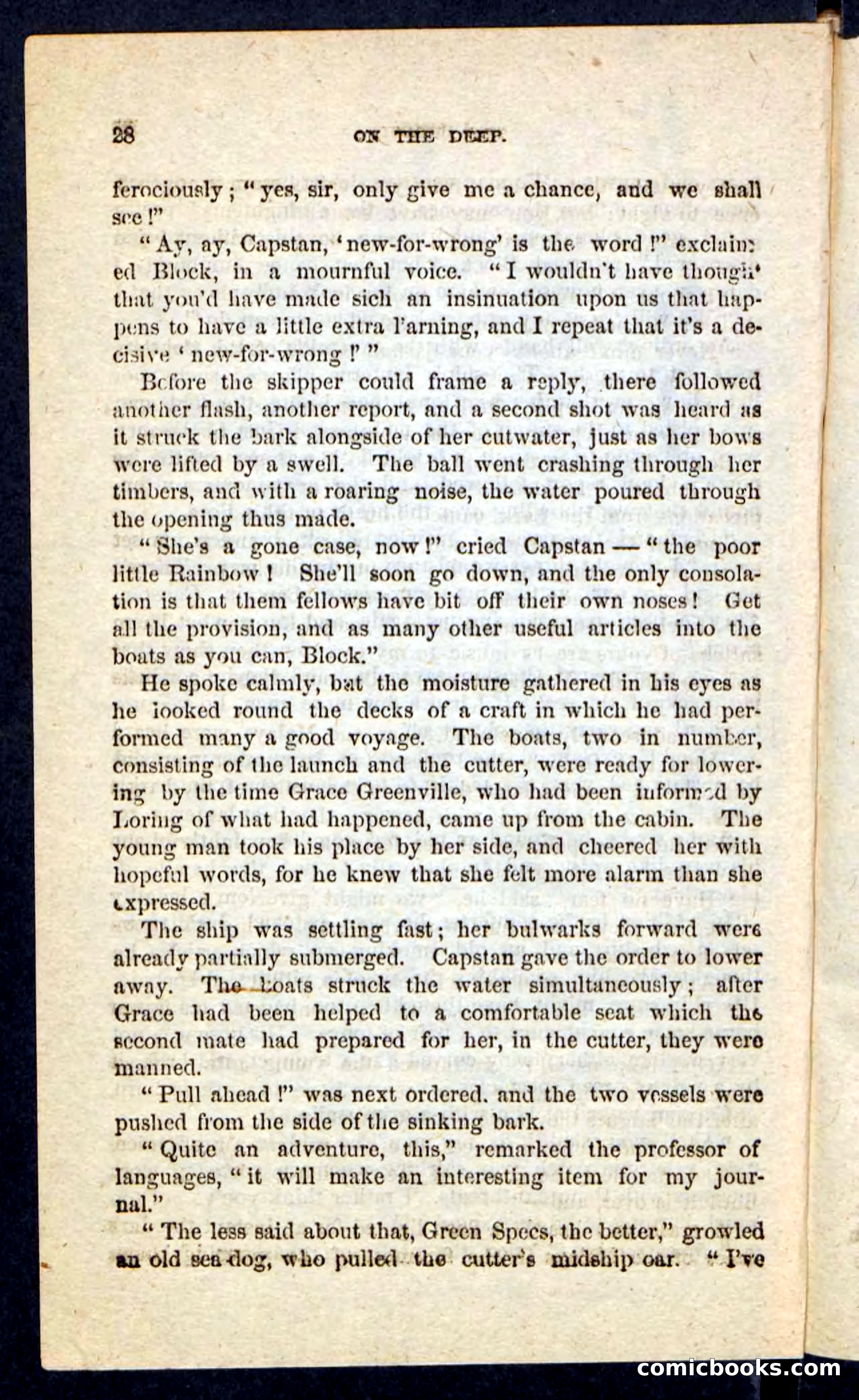 Beadle's Pocket Novels No. 226: On the Deep — page 24 of 100
