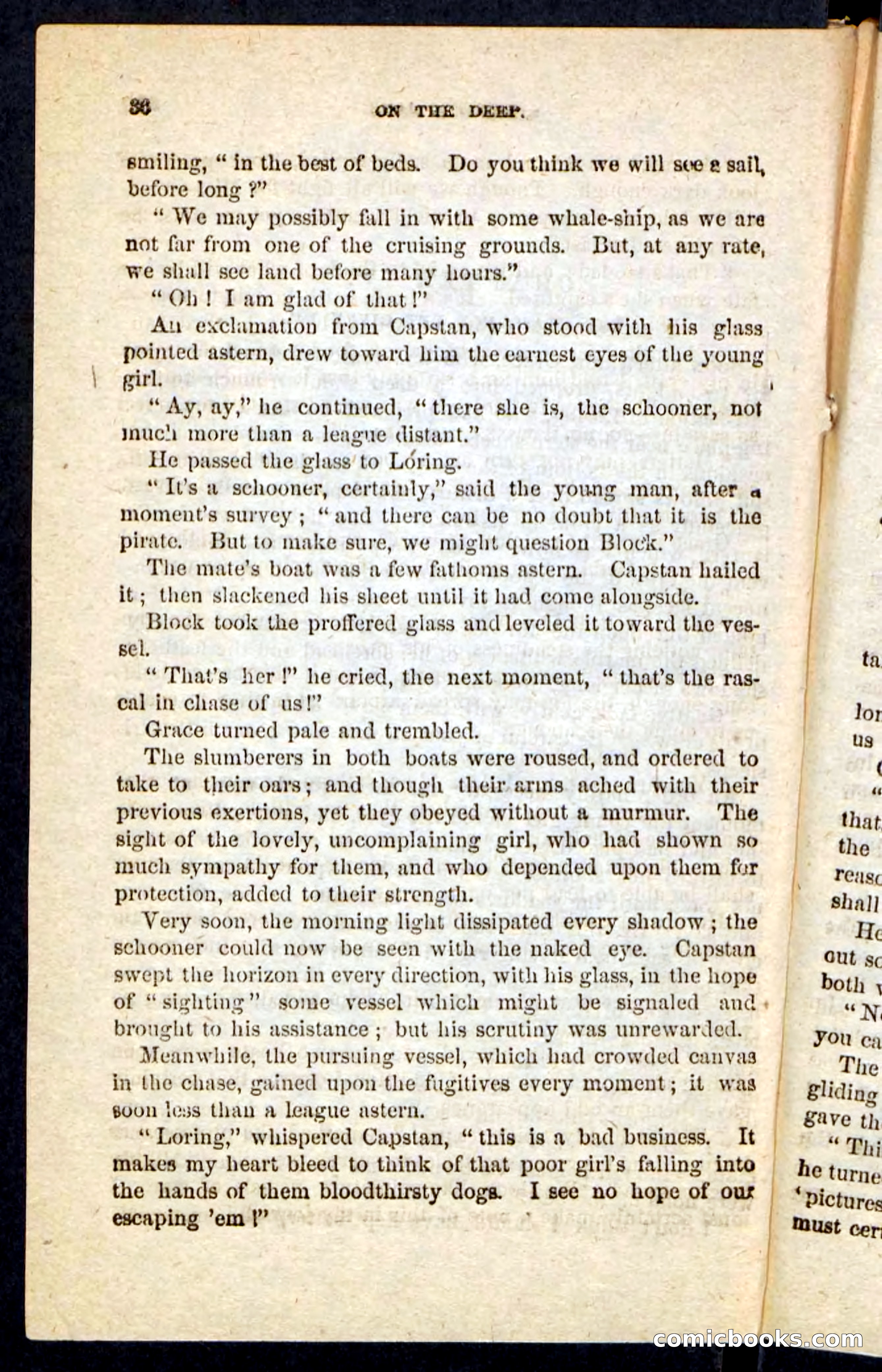 Beadle's Pocket Novels No. 226: On the Deep — page 32 of 100