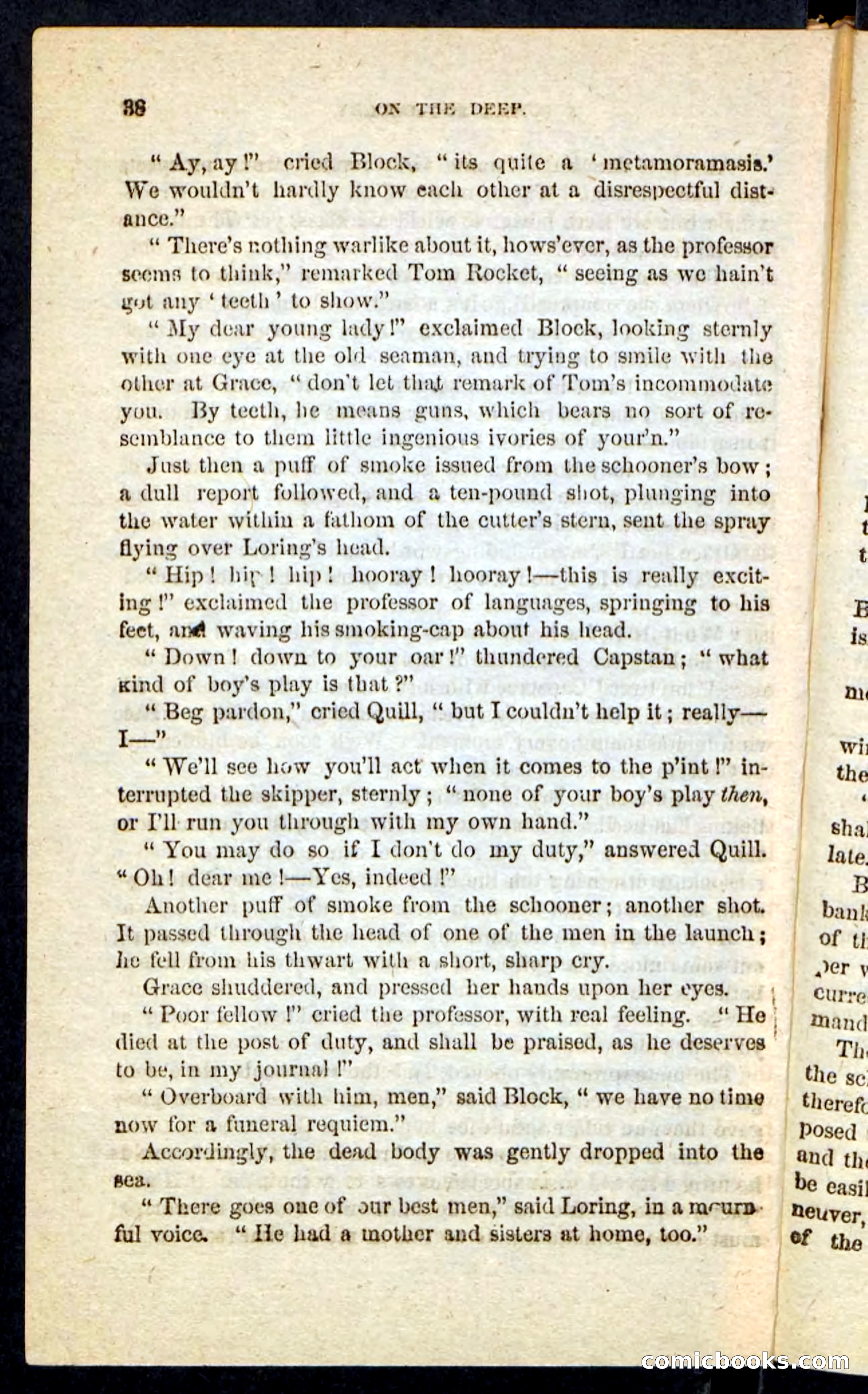 Beadle's Pocket Novels No. 226: On the Deep — page 34 of 100