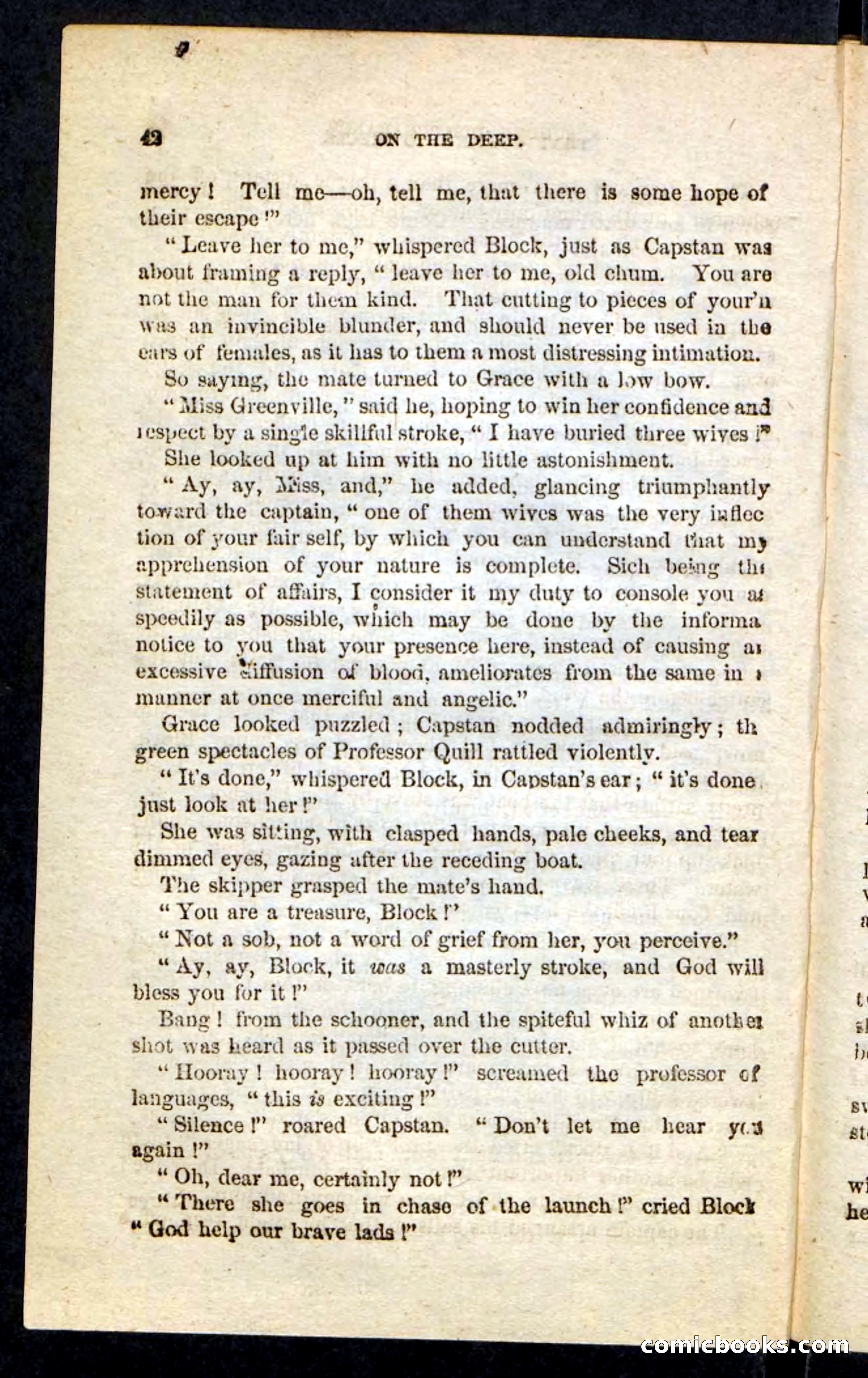 Beadle's Pocket Novels No. 226: On the Deep — page 38 of 100