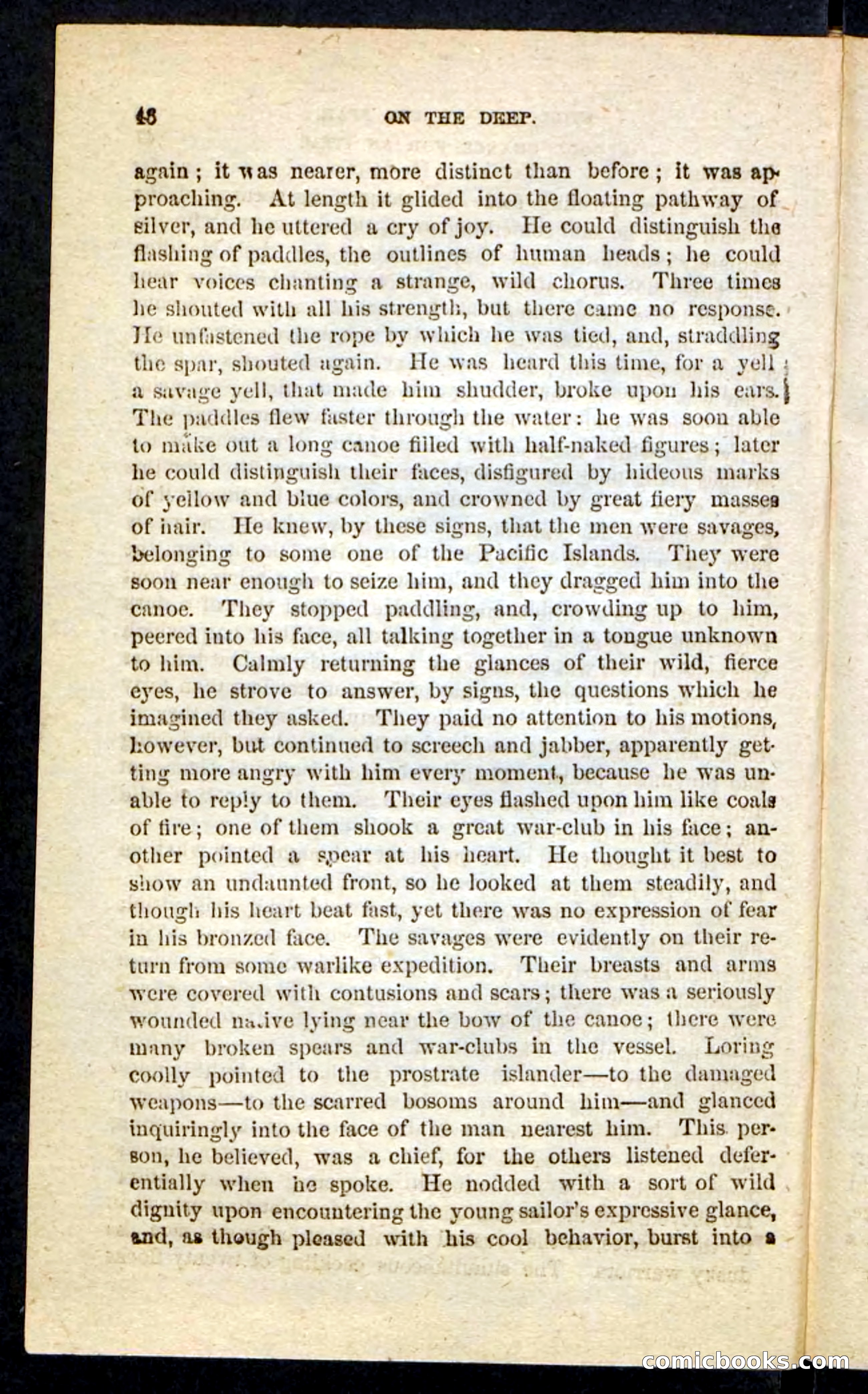 Beadle's Pocket Novels No. 226: On the Deep — page 42 of 100