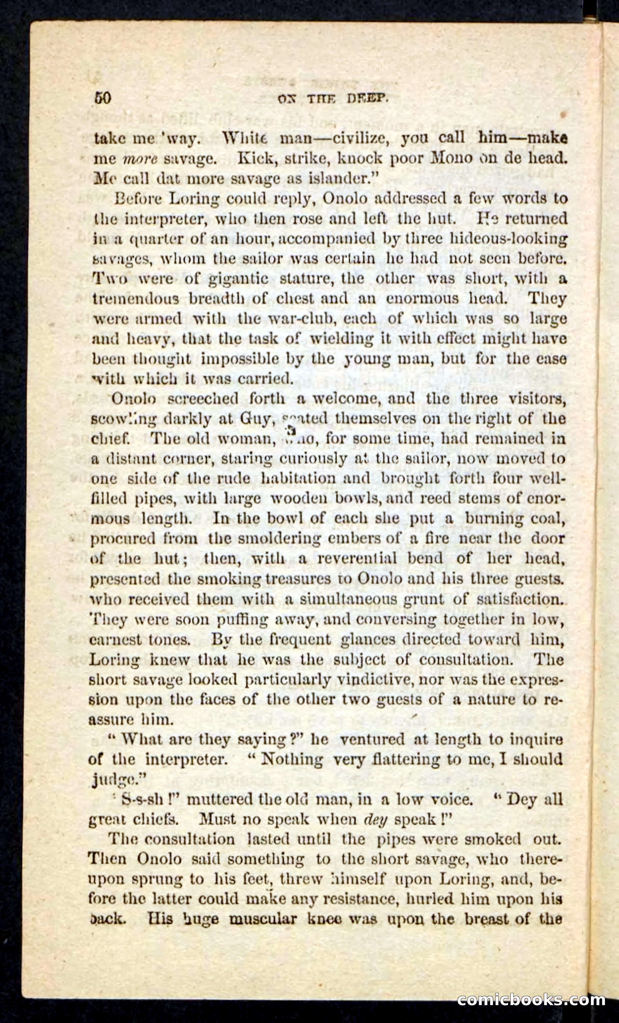 Beadle's Pocket Novels No. 226: On the Deep — page 46 of 100