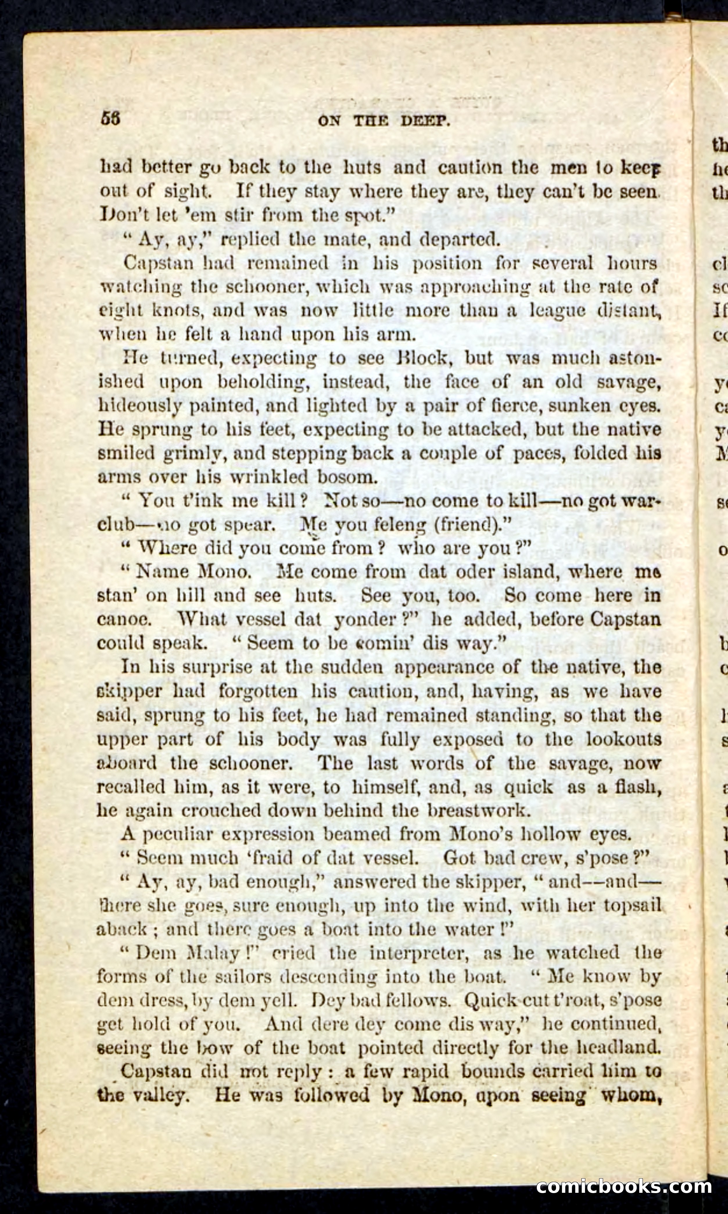 Beadle's Pocket Novels No. 226: On the Deep — page 52 of 100