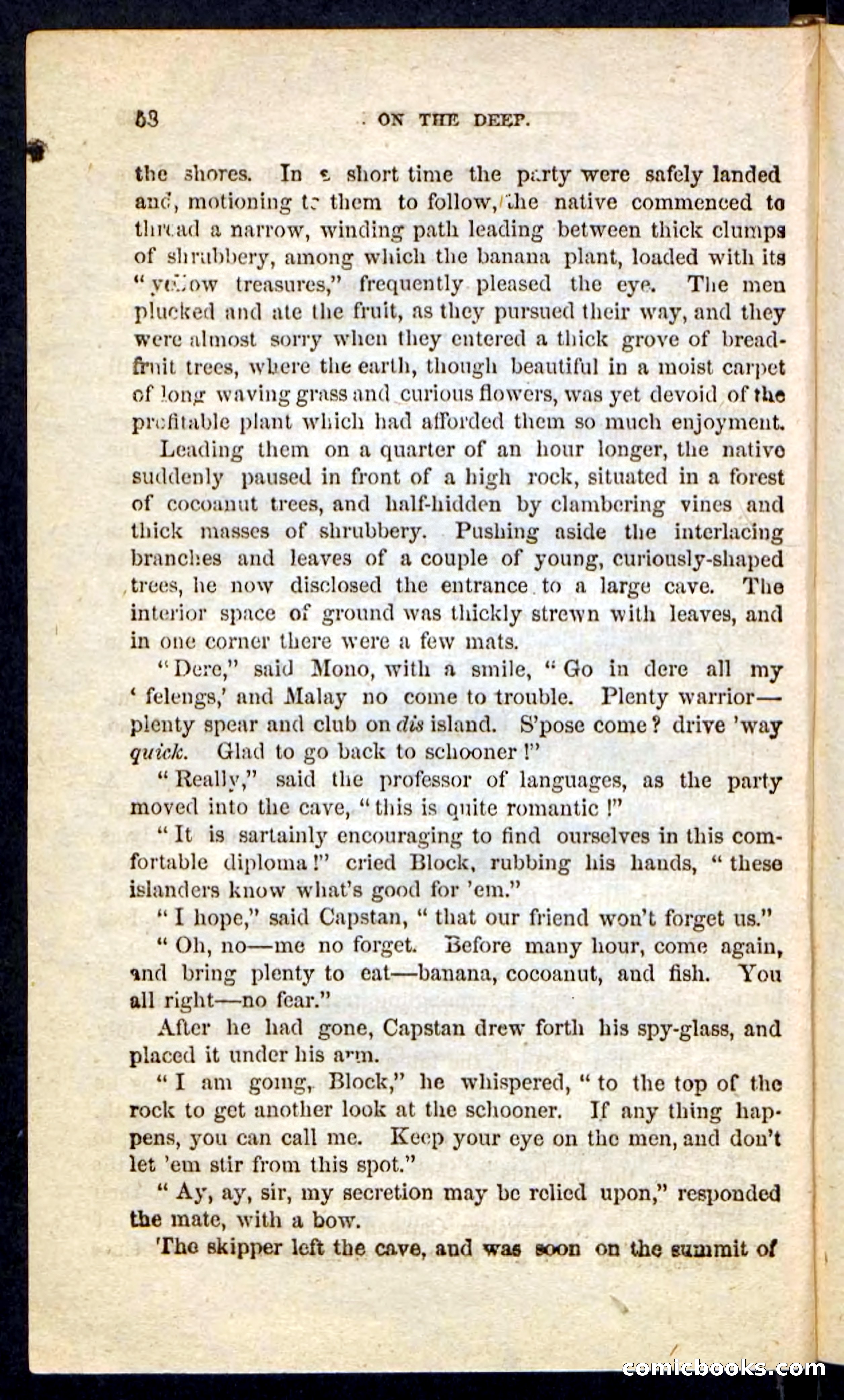 Beadle's Pocket Novels No. 226: On the Deep — page 54 of 100
