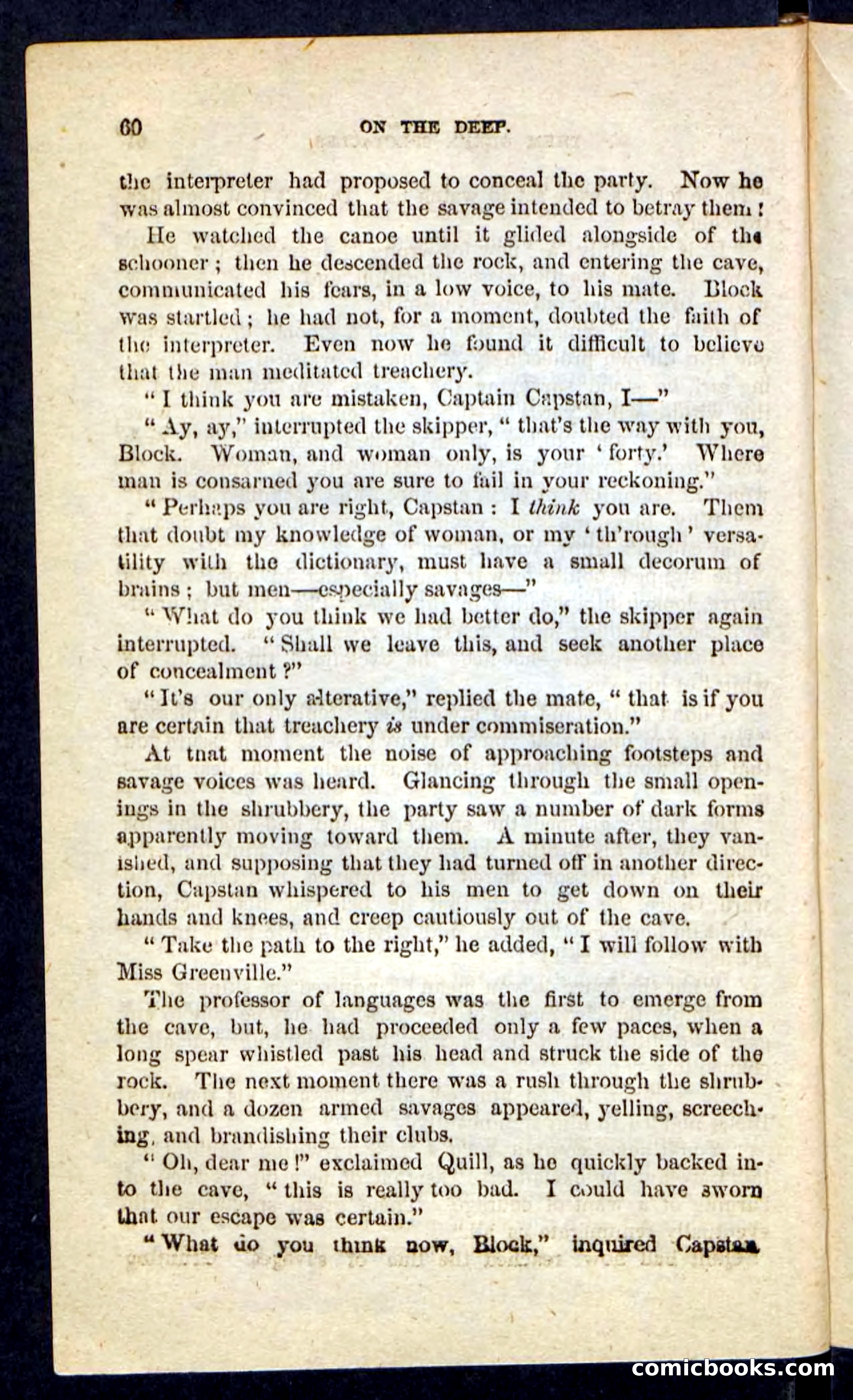 Beadle's Pocket Novels No. 226: On the Deep — page 56 of 100