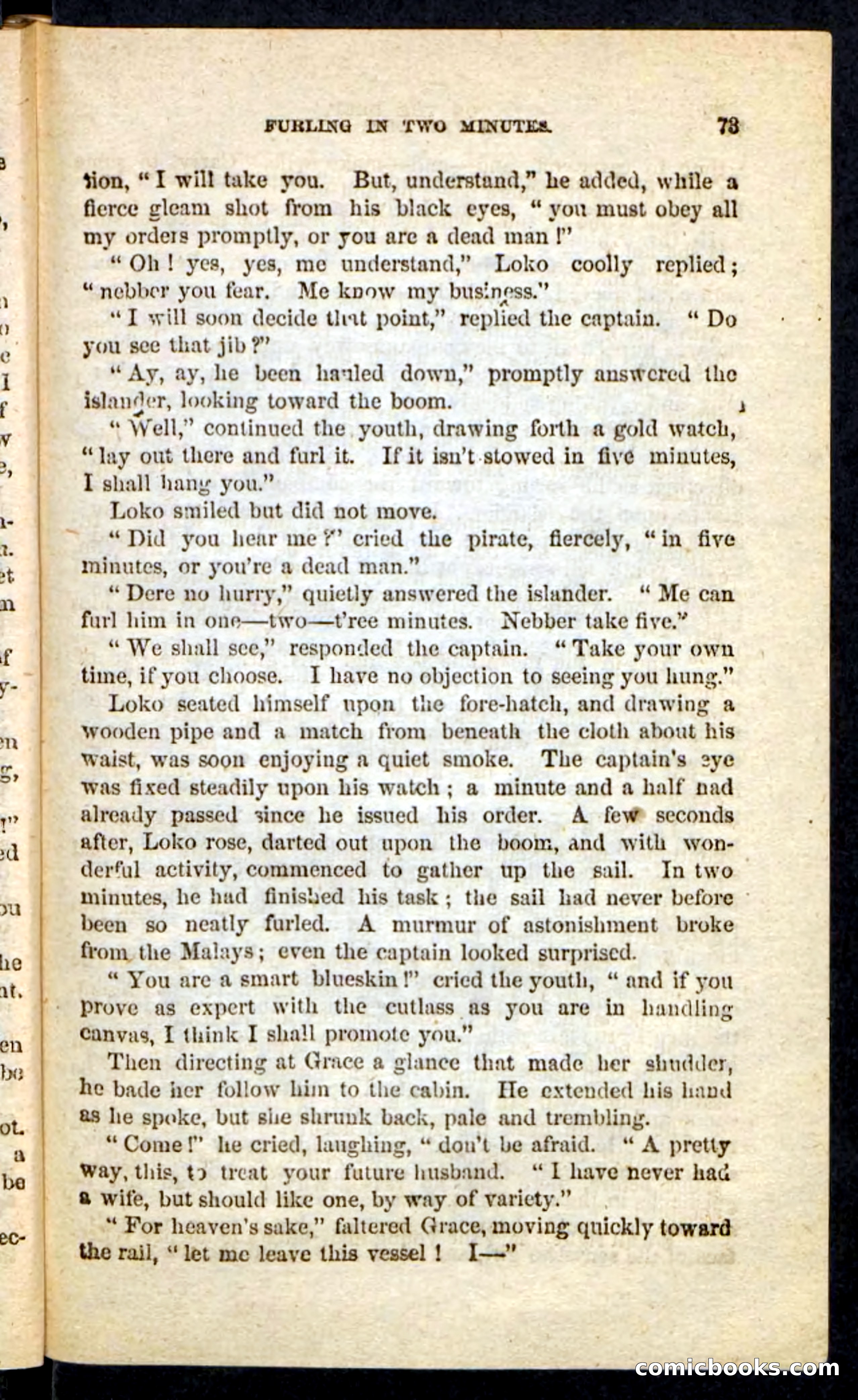 Beadle's Pocket Novels No. 226: On the Deep — page 69 of 100