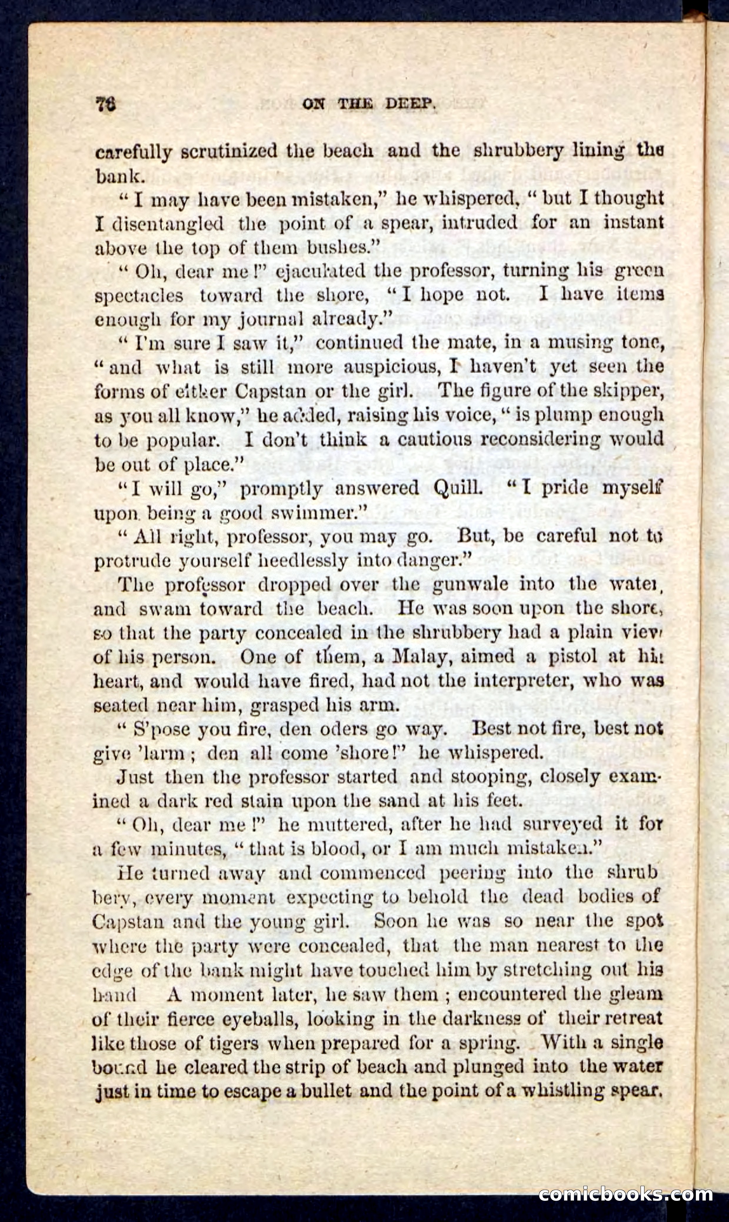 Beadle's Pocket Novels No. 226: On the Deep — page 72 of 100