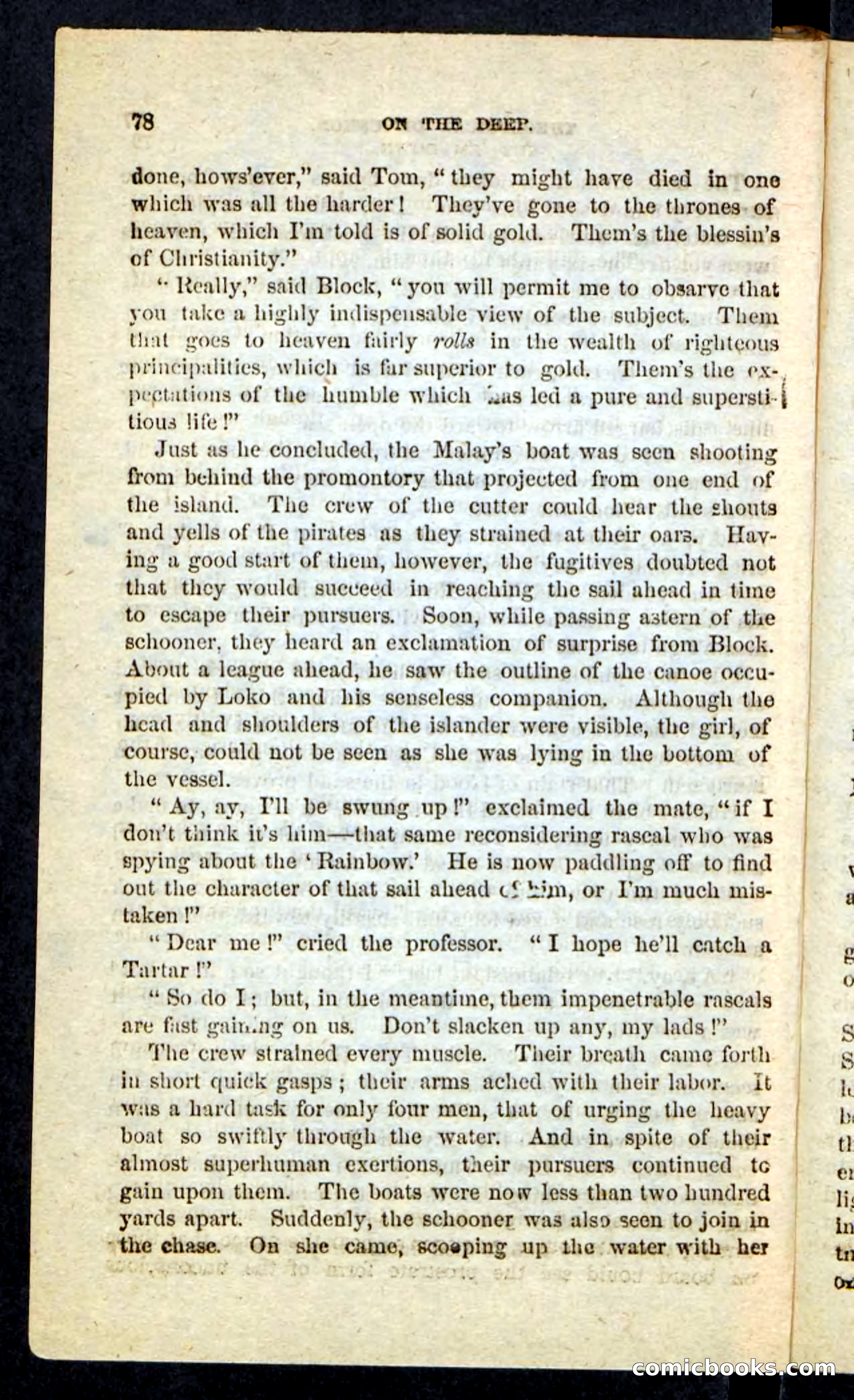 Beadle's Pocket Novels No. 226: On the Deep — page 74 of 100