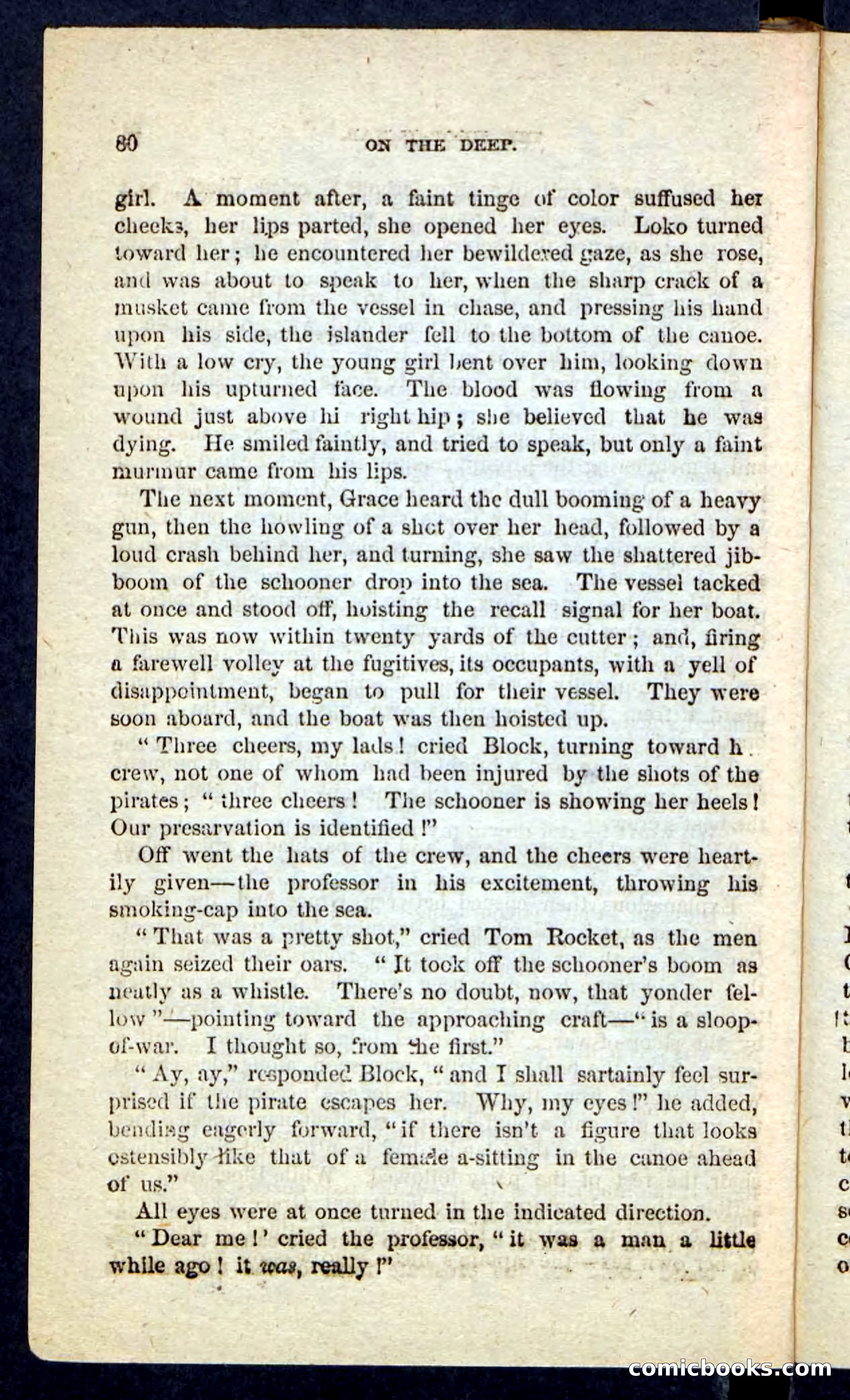 Beadle's Pocket Novels No. 226: On the Deep — page 76 of 100