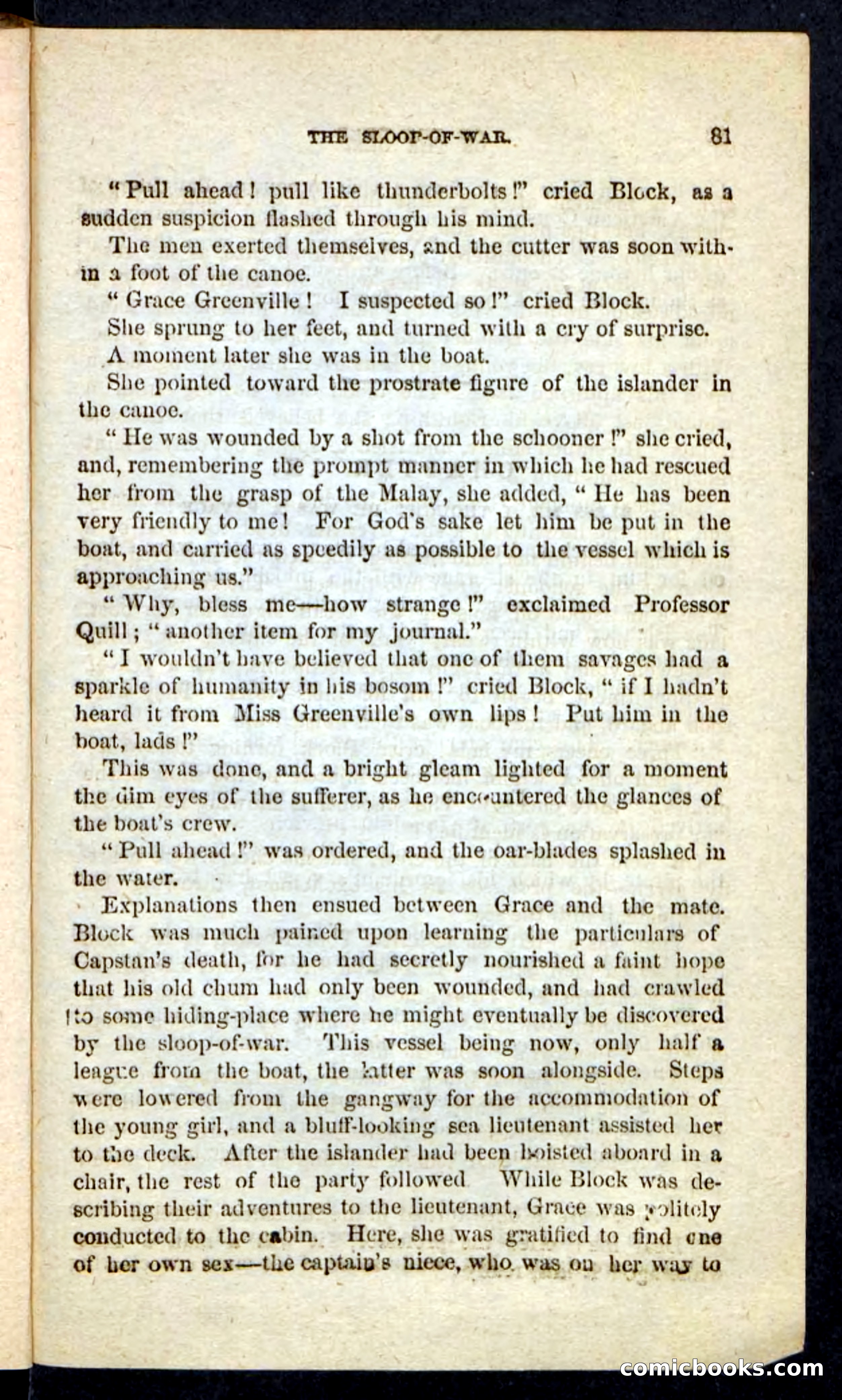 Beadle's Pocket Novels No. 226: On the Deep — page 77 of 100