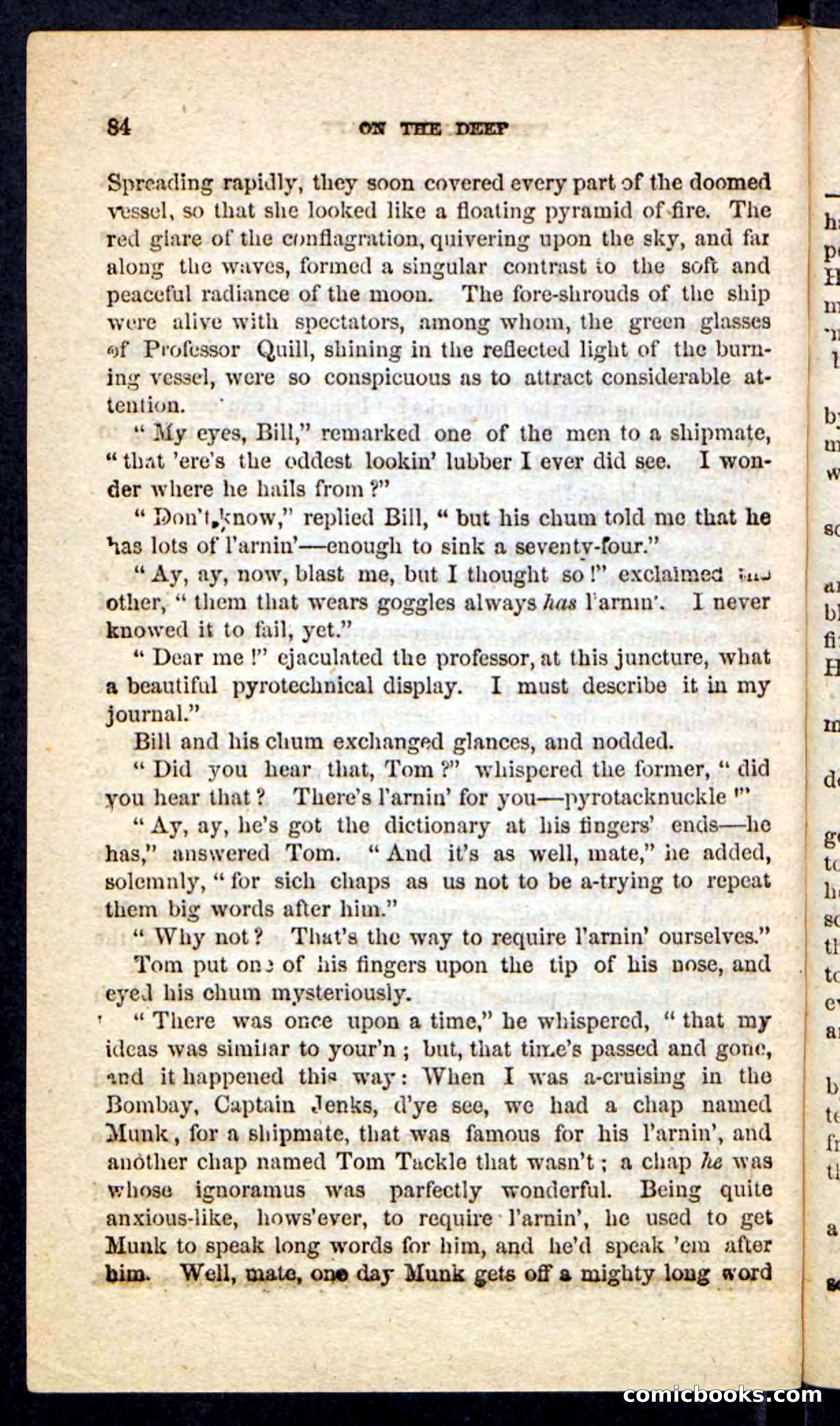 Beadle's Pocket Novels No. 226: On the Deep — page 80 of 100