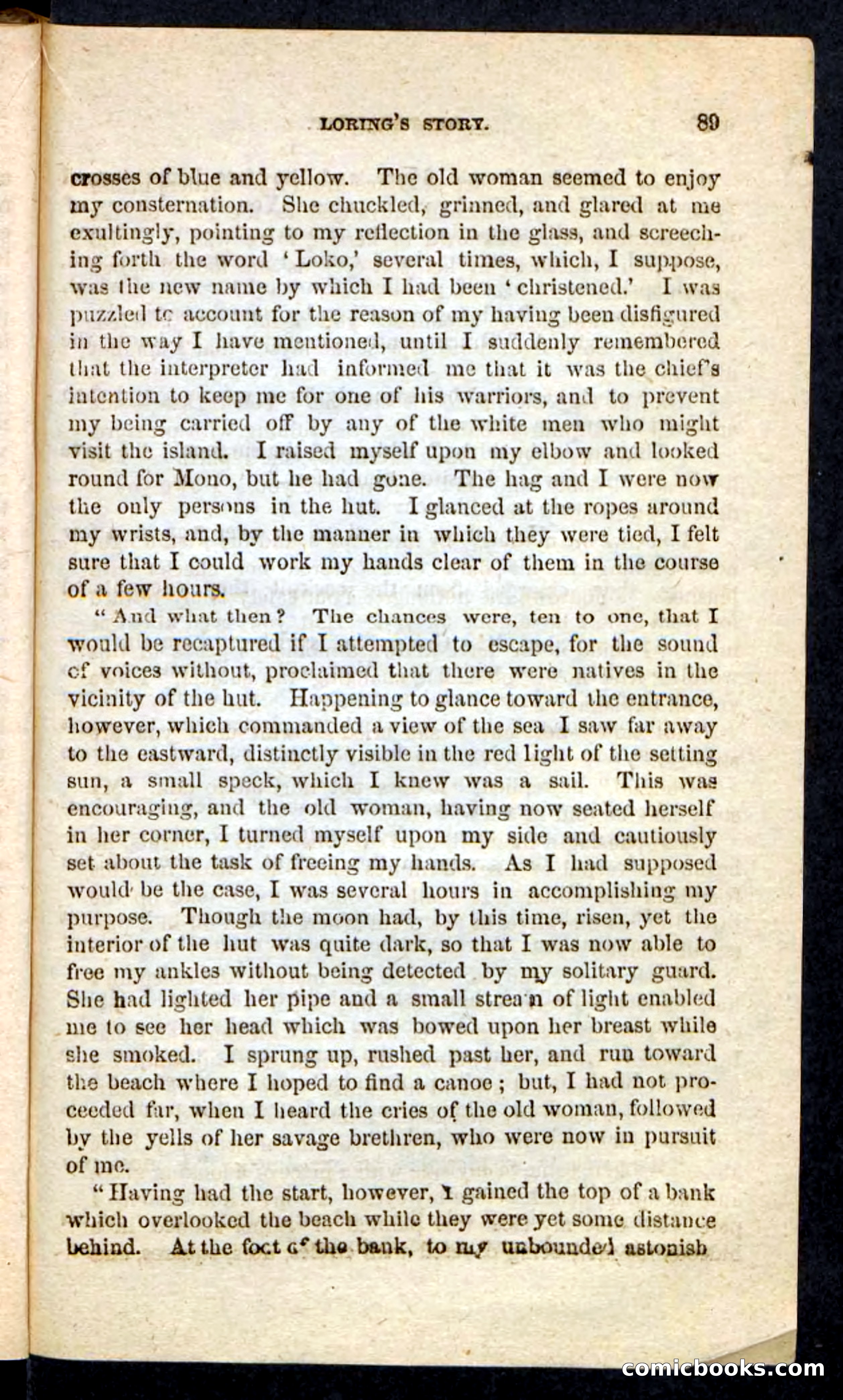 Beadle's Pocket Novels No. 226: On the Deep — page 85 of 100
