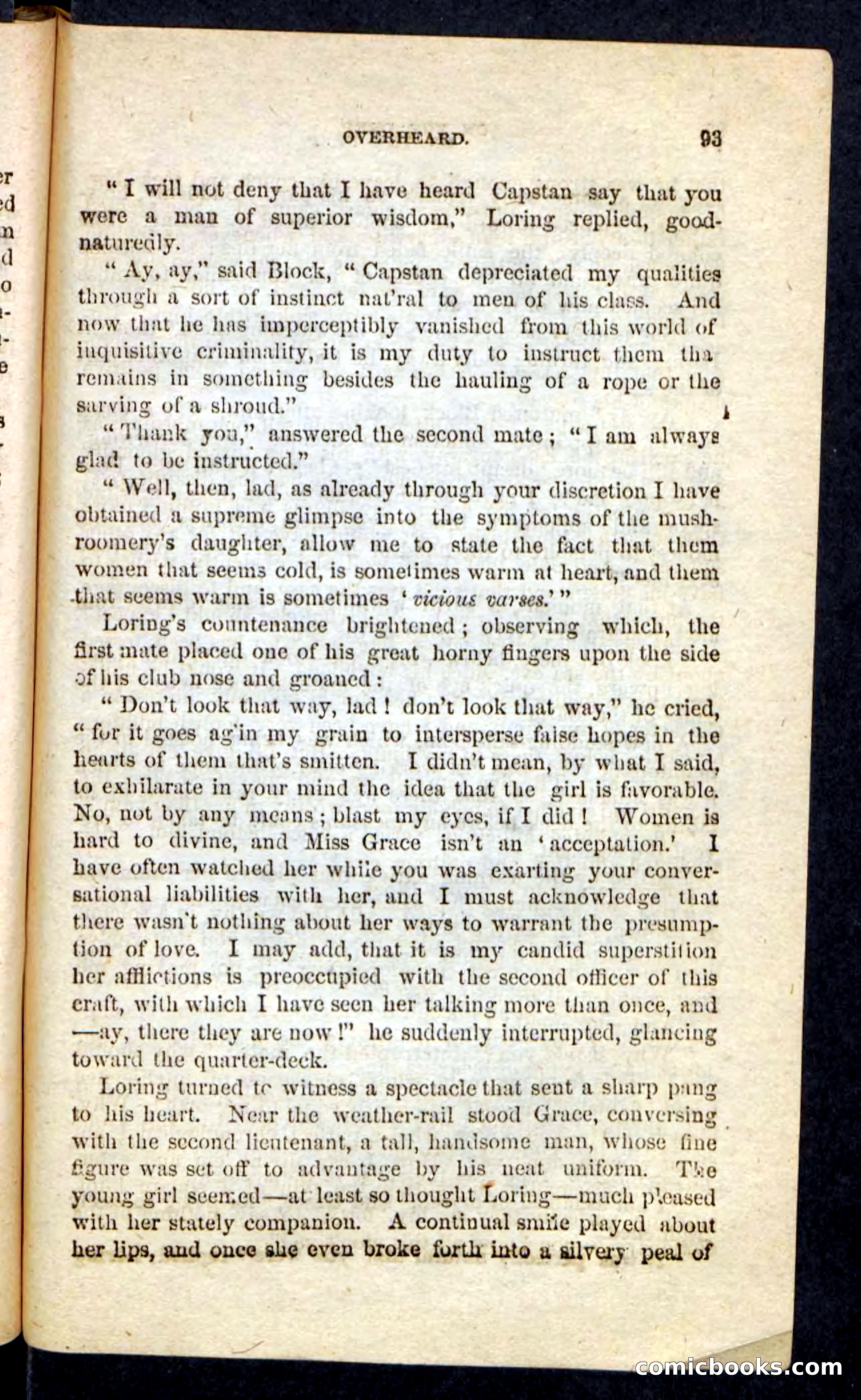 Beadle's Pocket Novels No. 226: On the Deep — page 89 of 100