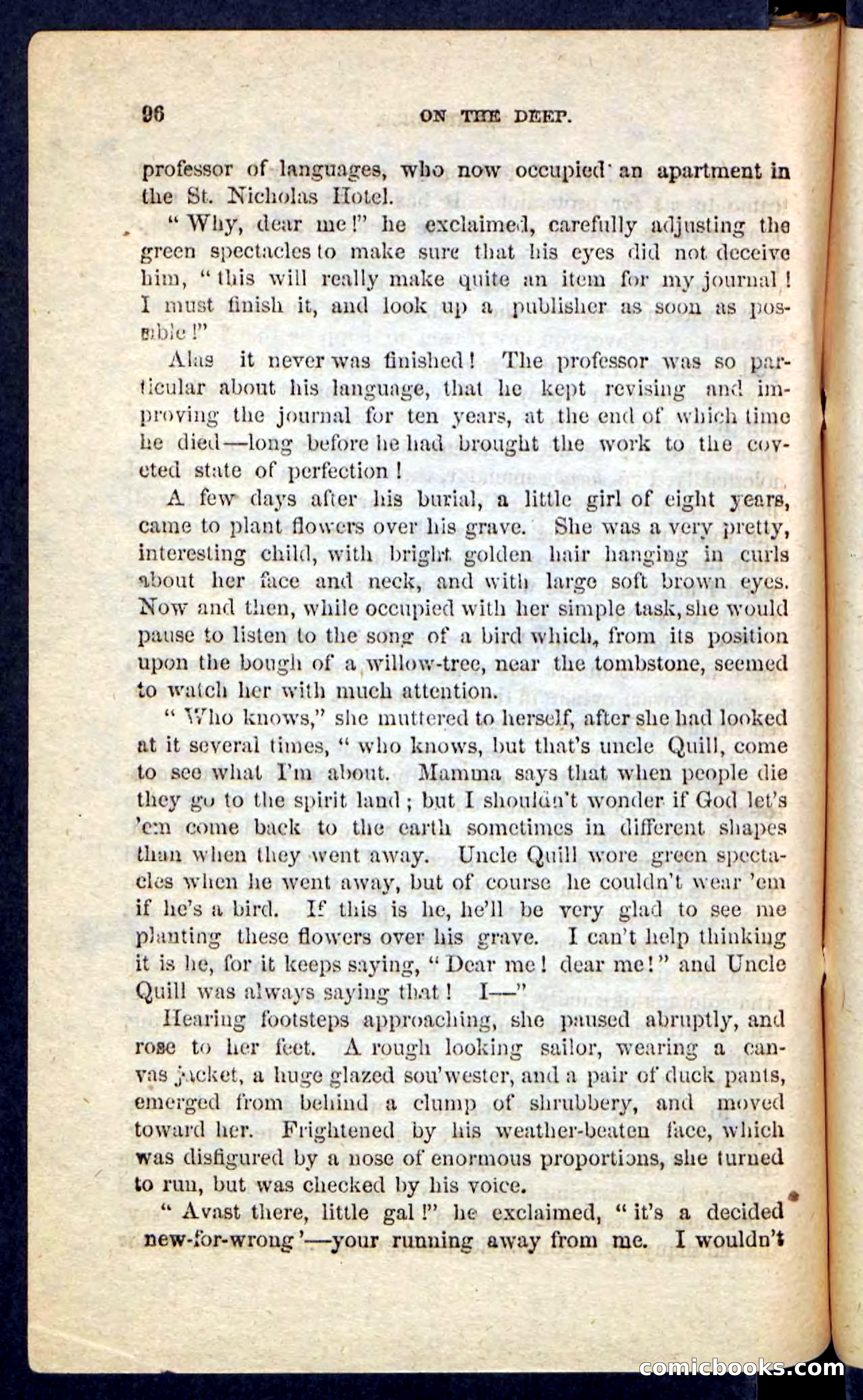 Beadle's Pocket Novels No. 226: On the Deep — page 92 of 100