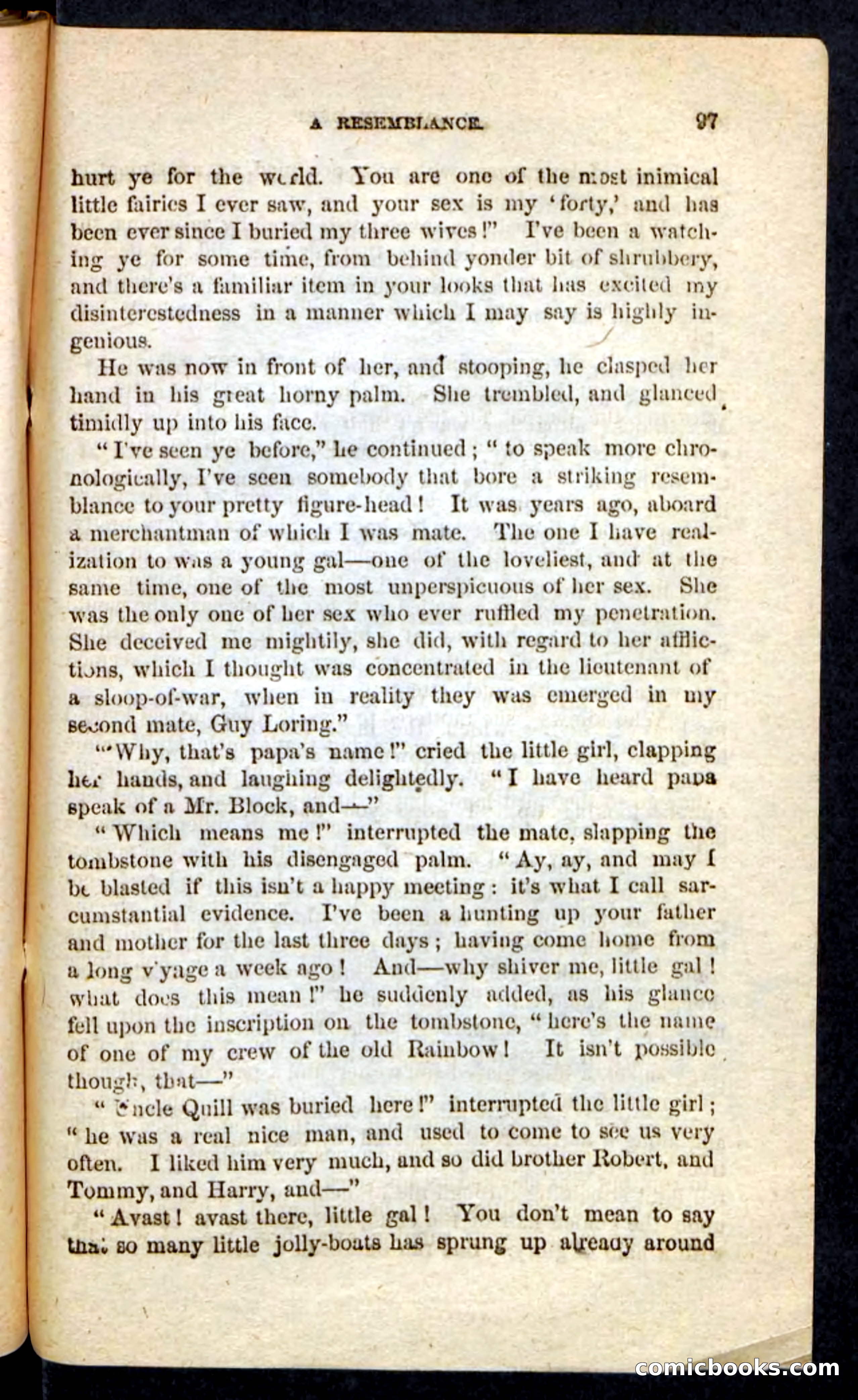 Beadle's Pocket Novels No. 226: On the Deep — page 93 of 100